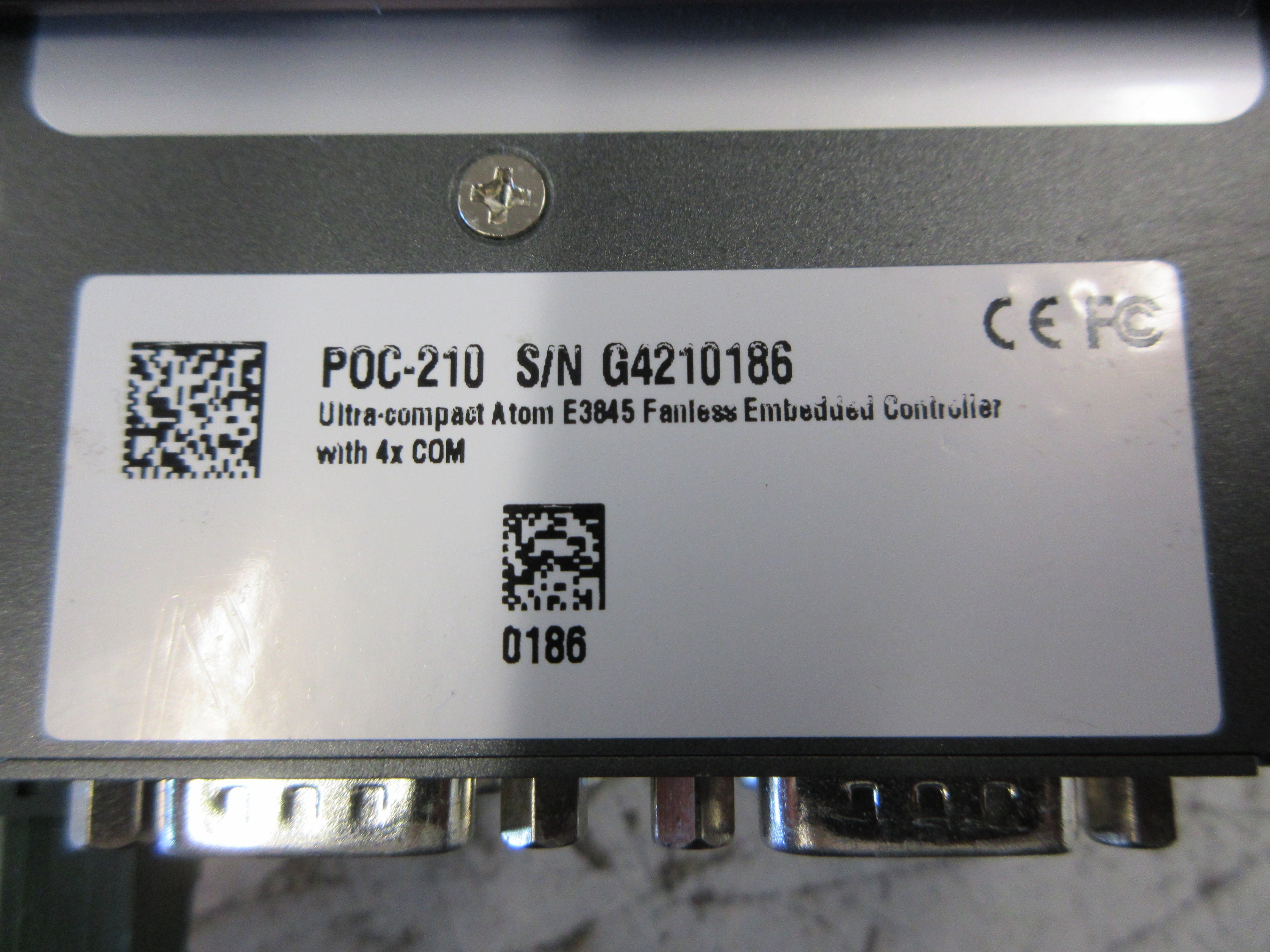 Neousys Ultra-Compact Embedded Controller POC-210 Intel Atom E3845 4x Com Used