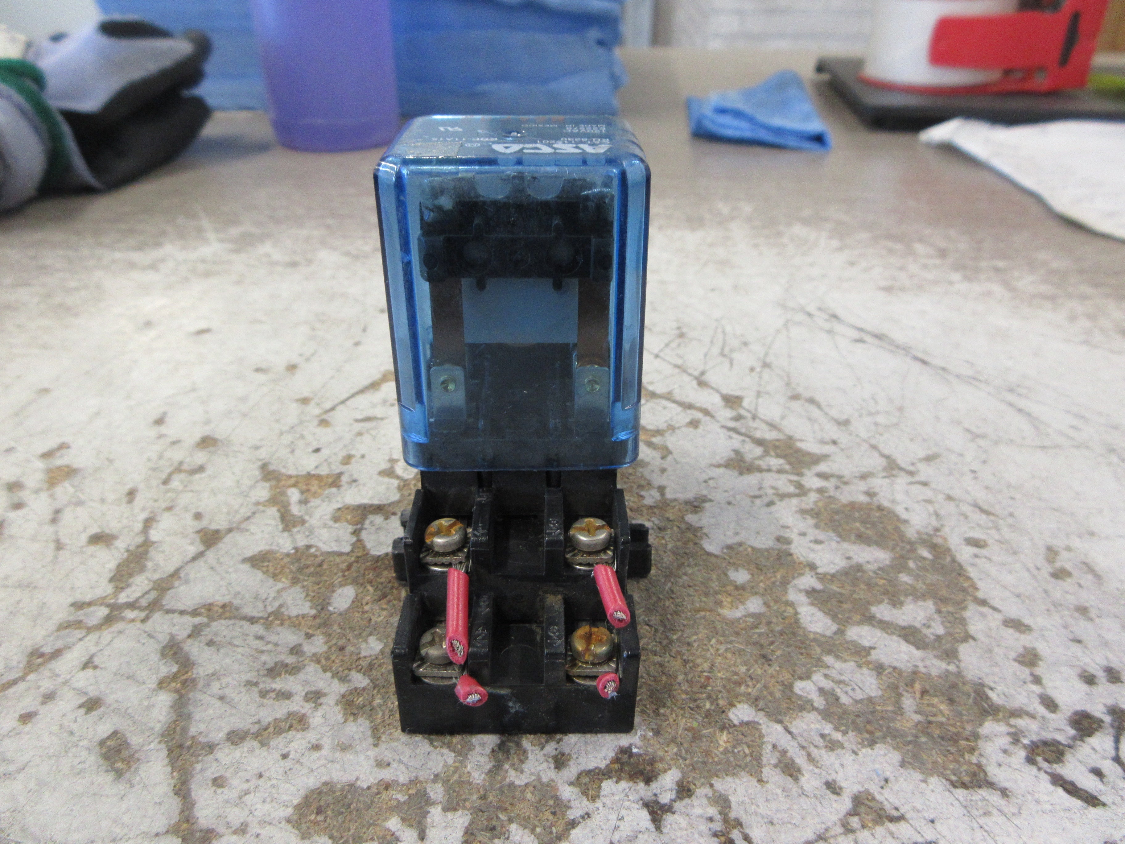 Asco Relay 115201 120V Coil w/Base Used