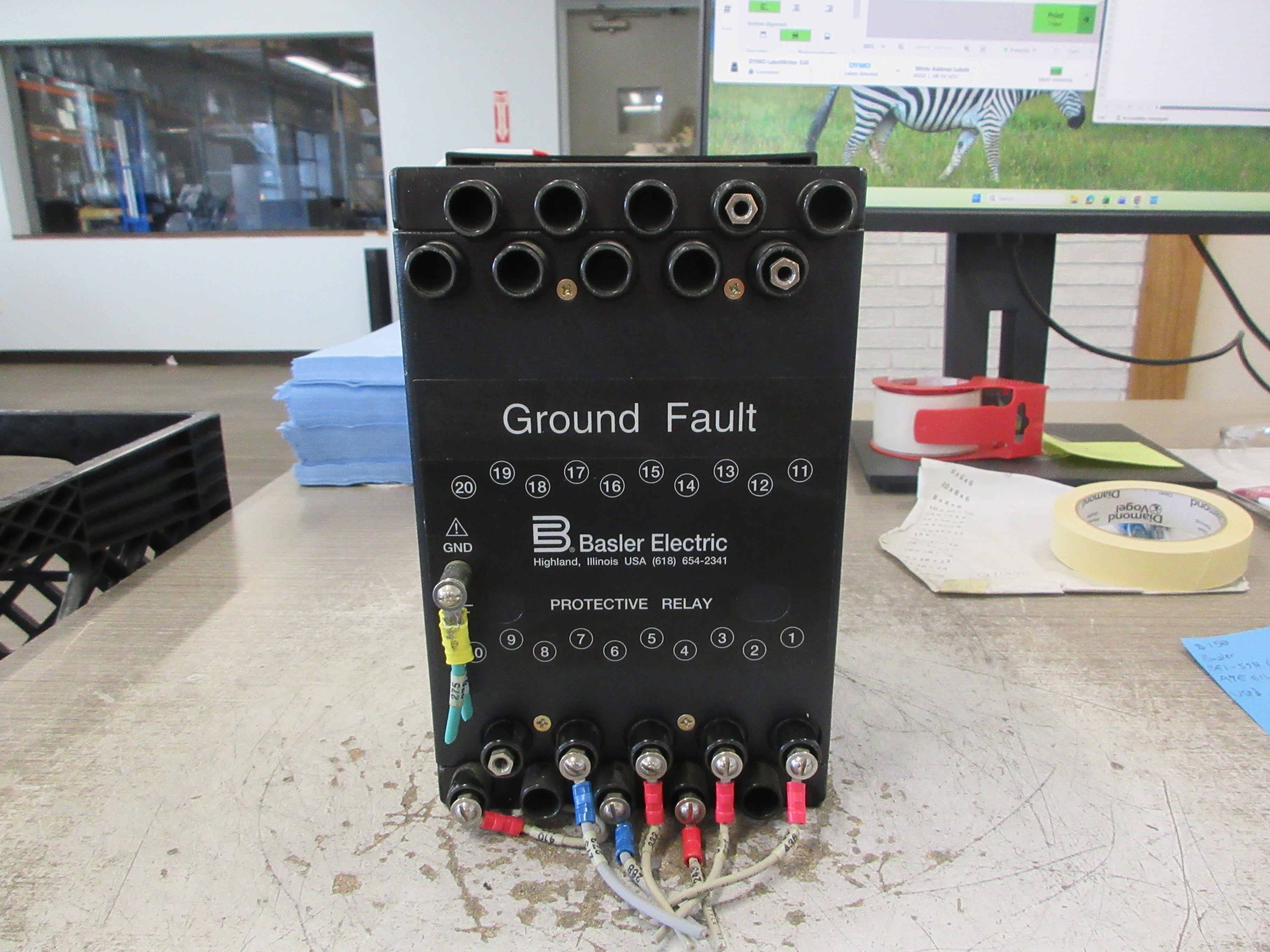 Basler BE1-59N Ground Fault Relay A7E E1L C0S2F Used