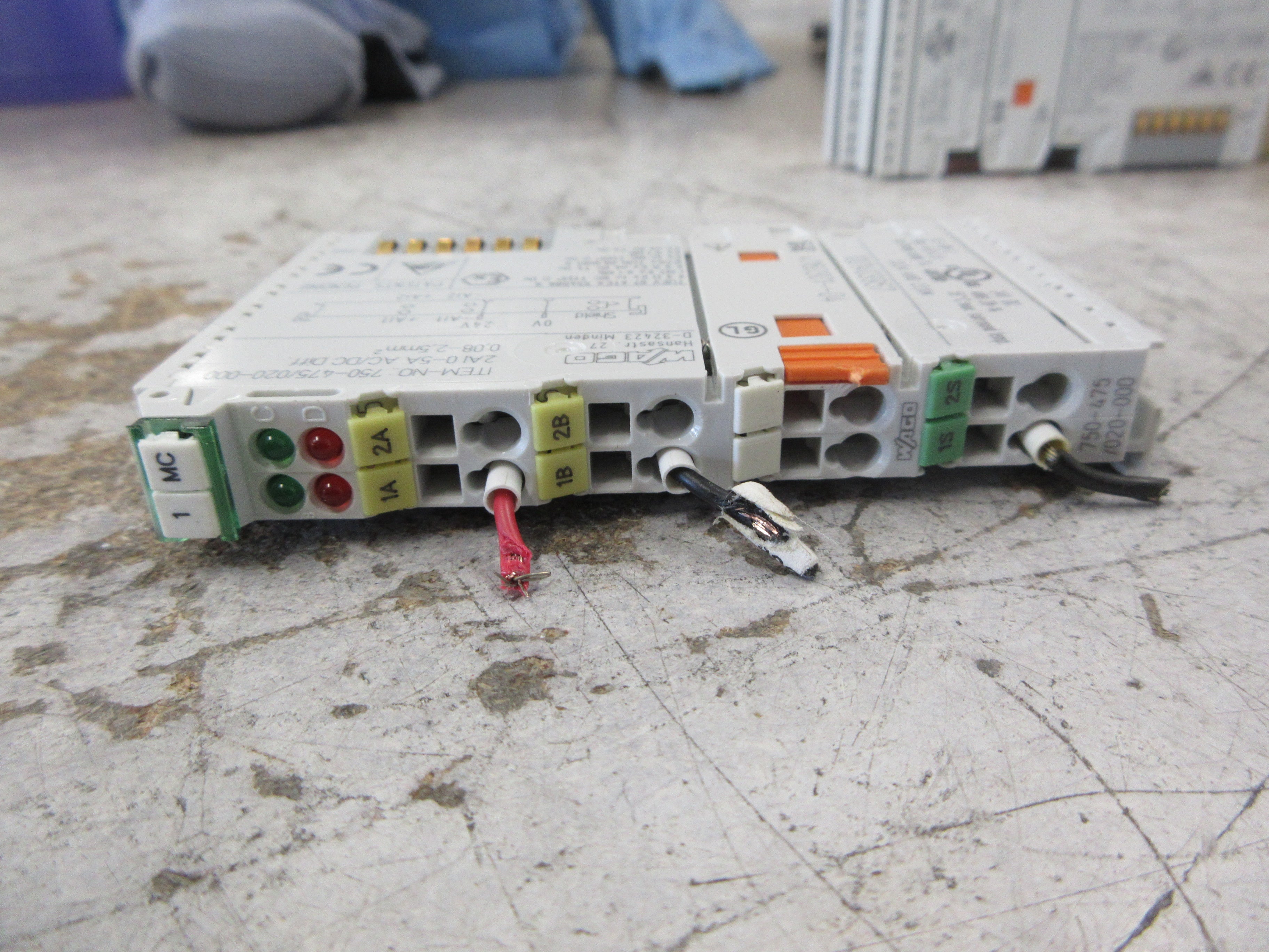 Wago GEA Analog Input Module 750-475/020-000 2-Ch 0-5A AC/DC Diff. Used
