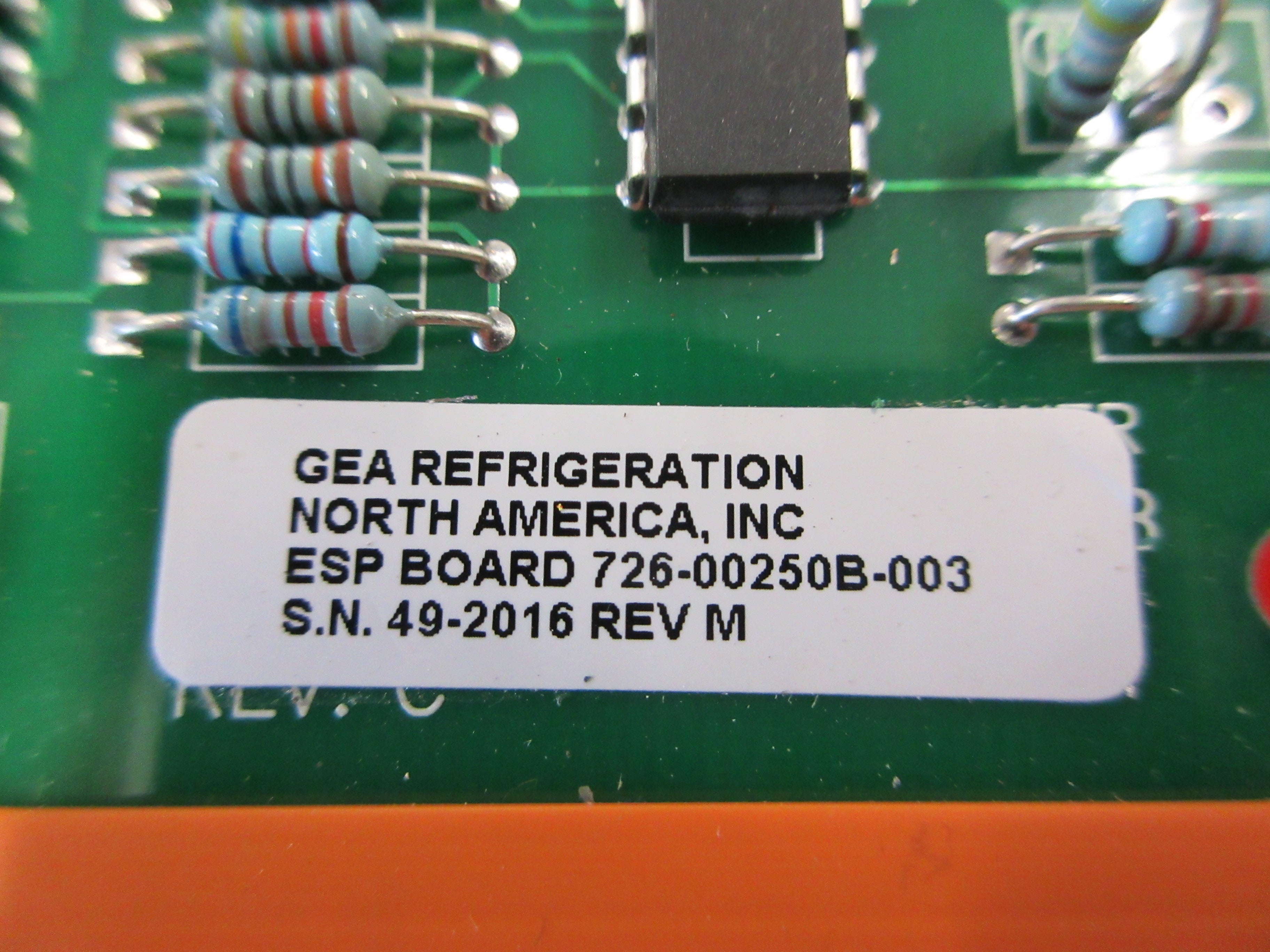 GEA Refrigeration ESP Board 726-00250B-003 Rev. M Used