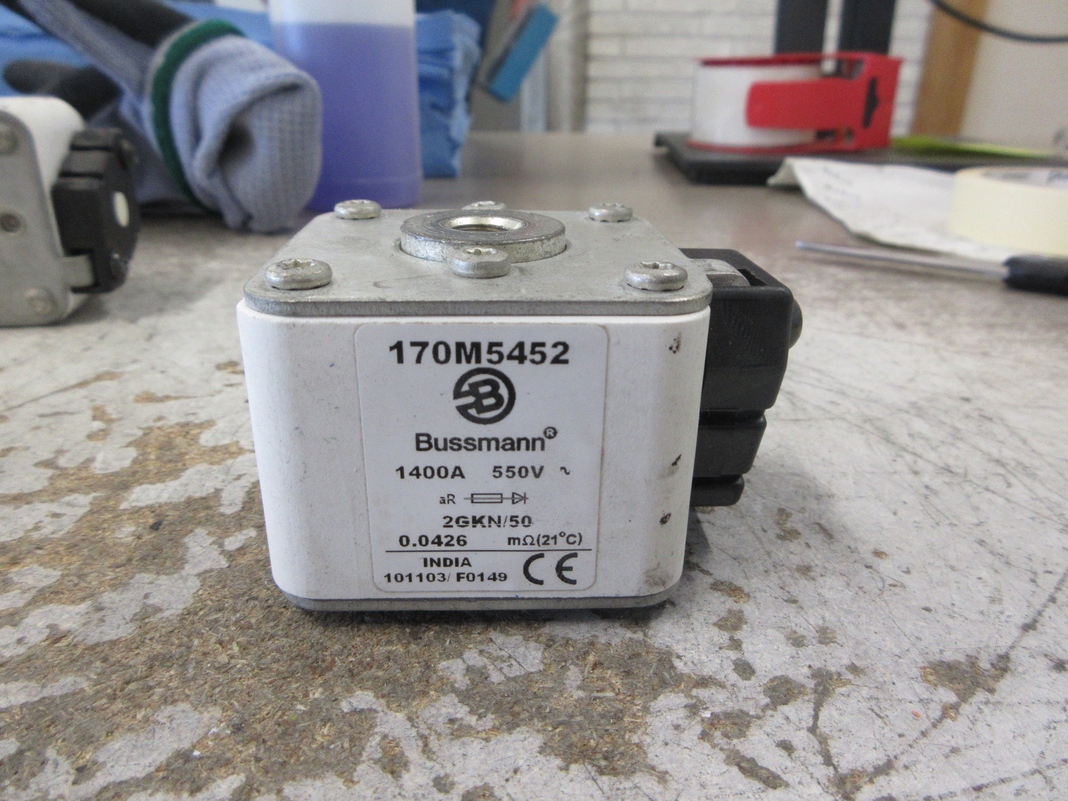 Bussmann Fuse 170M5452 1400A 550V Used