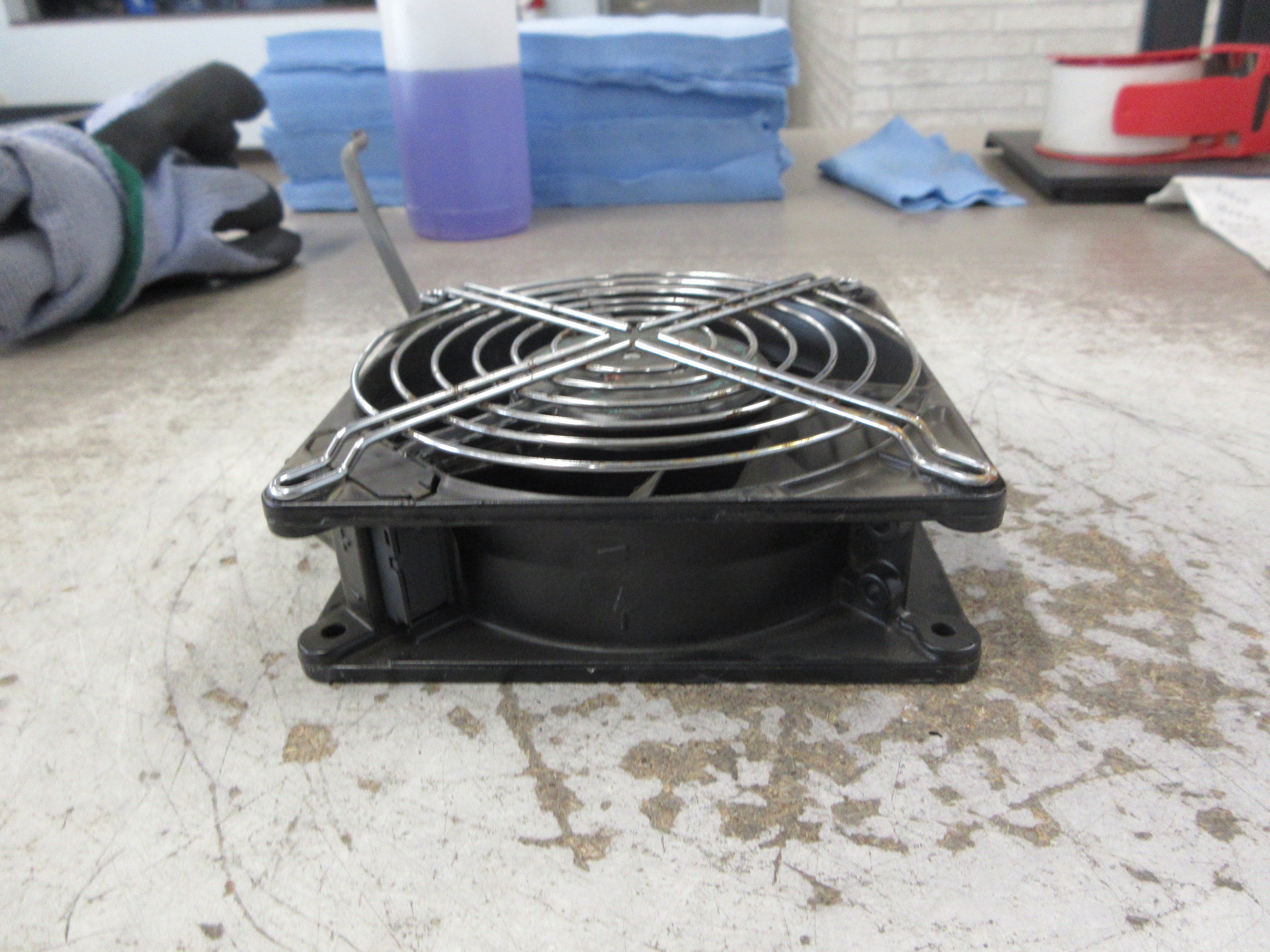 ebm Axial Fan W2G115-AG71-12 24VDC 12W 4050 RPM W/Grille (No Screws) Used