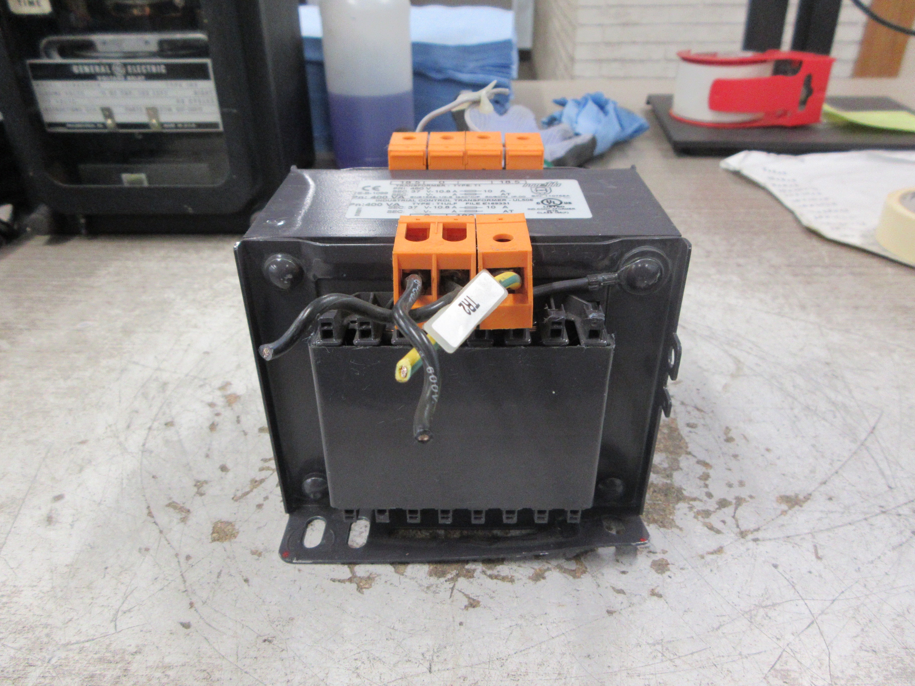Meth Electric Control Transformer T1ULF 400VA Pri: 480V Sec: 37V Used