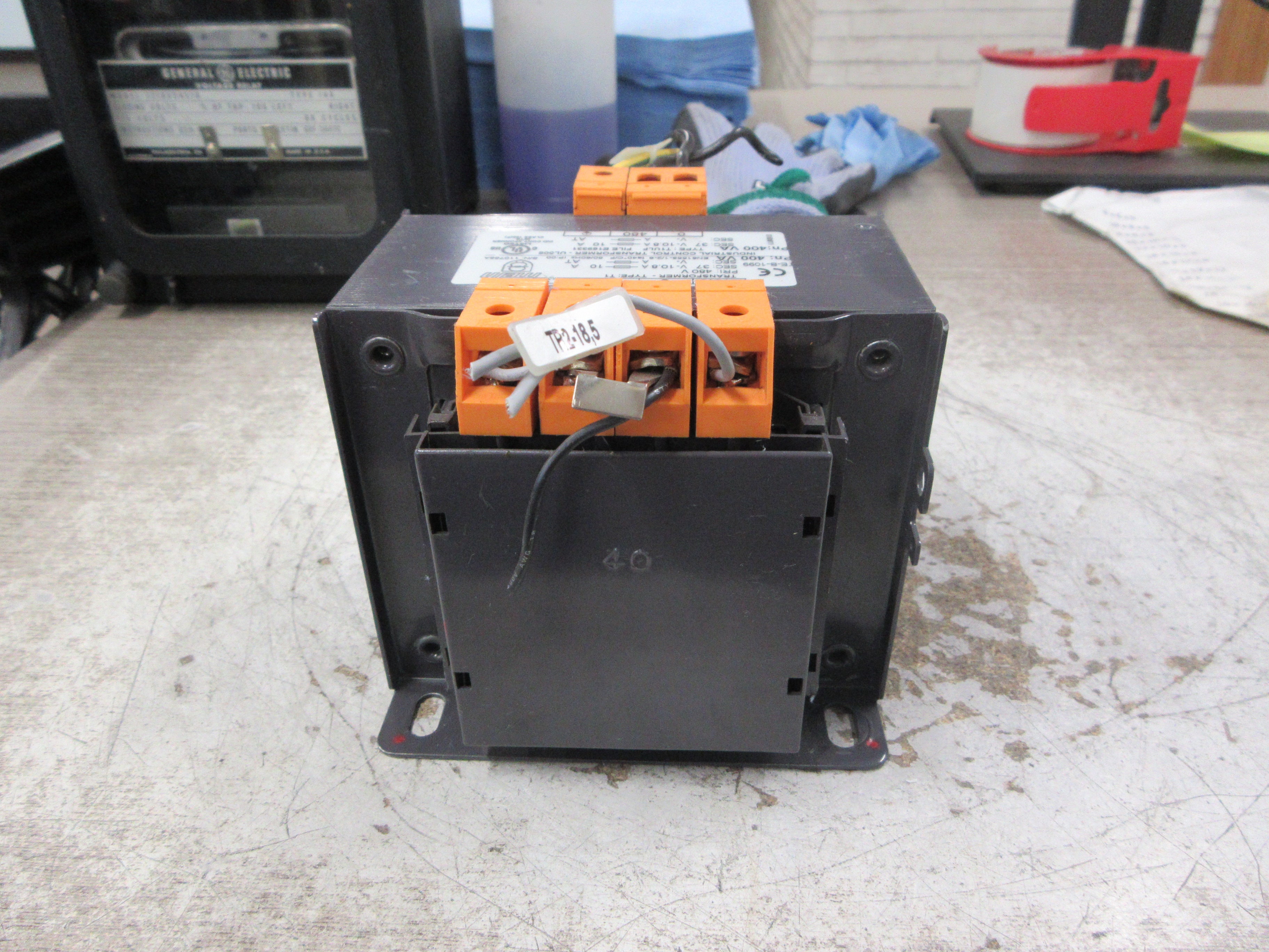 Meth Electric Control Transformer T1ULF 400VA Pri: 480V Sec: 37V Used