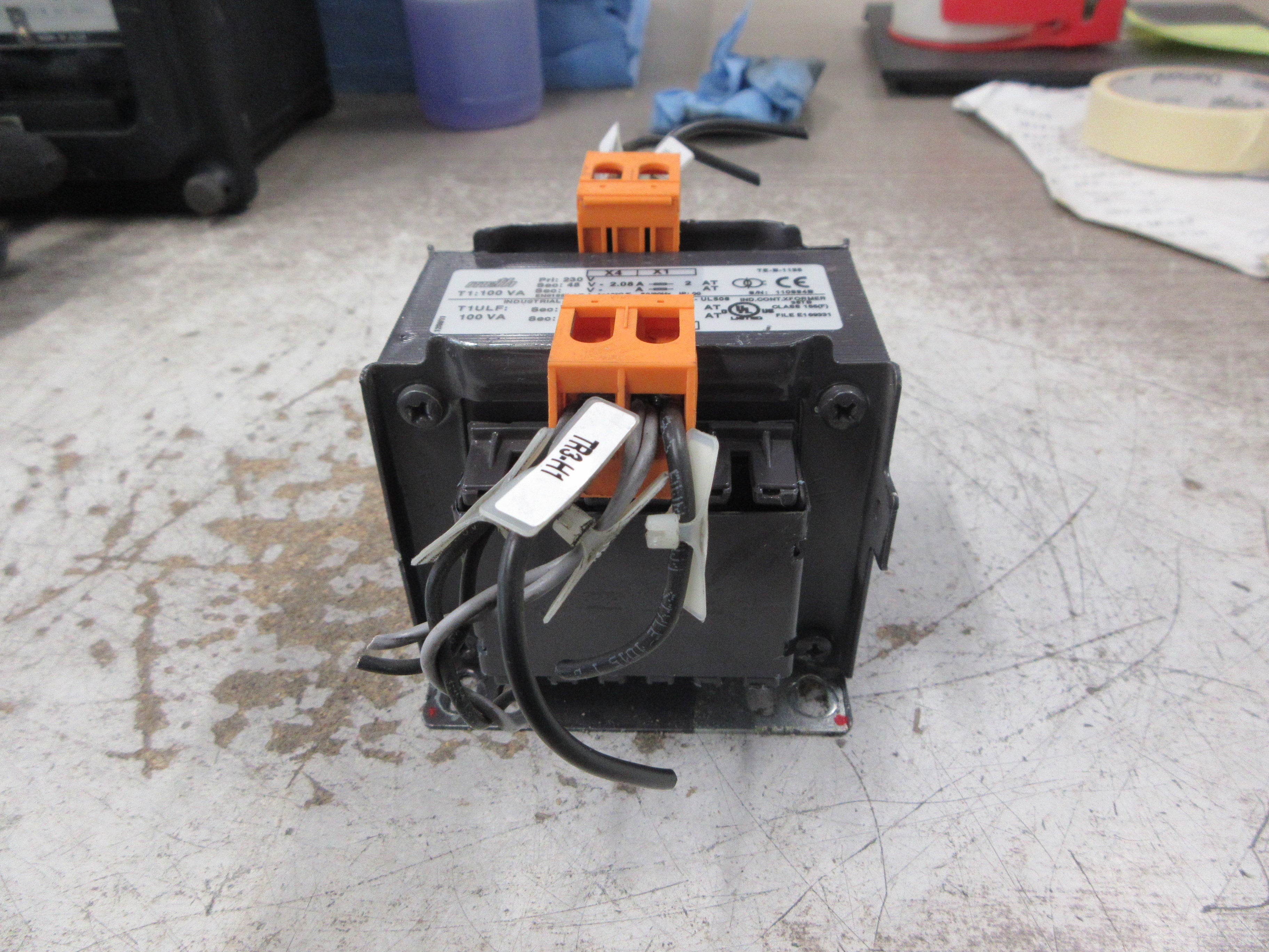 Meth Electric Control Transformer T1ULF Pri: 230V Sec: 480V Used