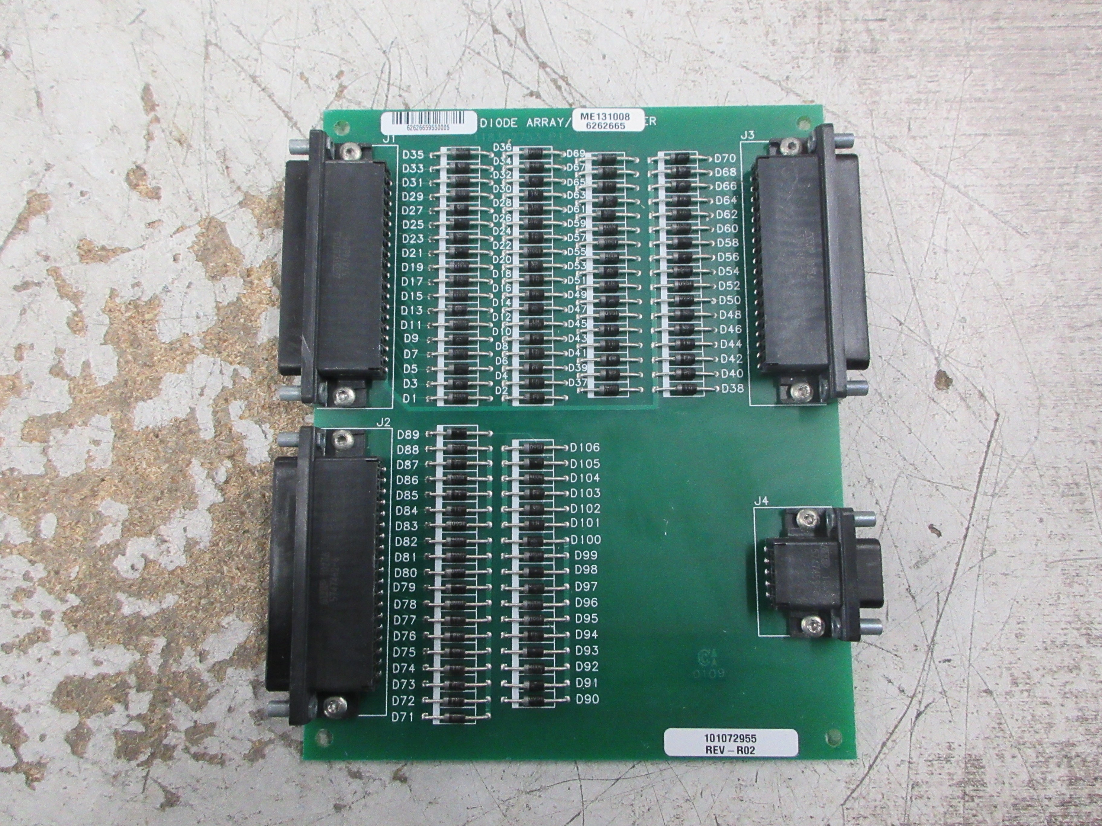 Exide Diode Array Board 101072955 Rev. R02 Used