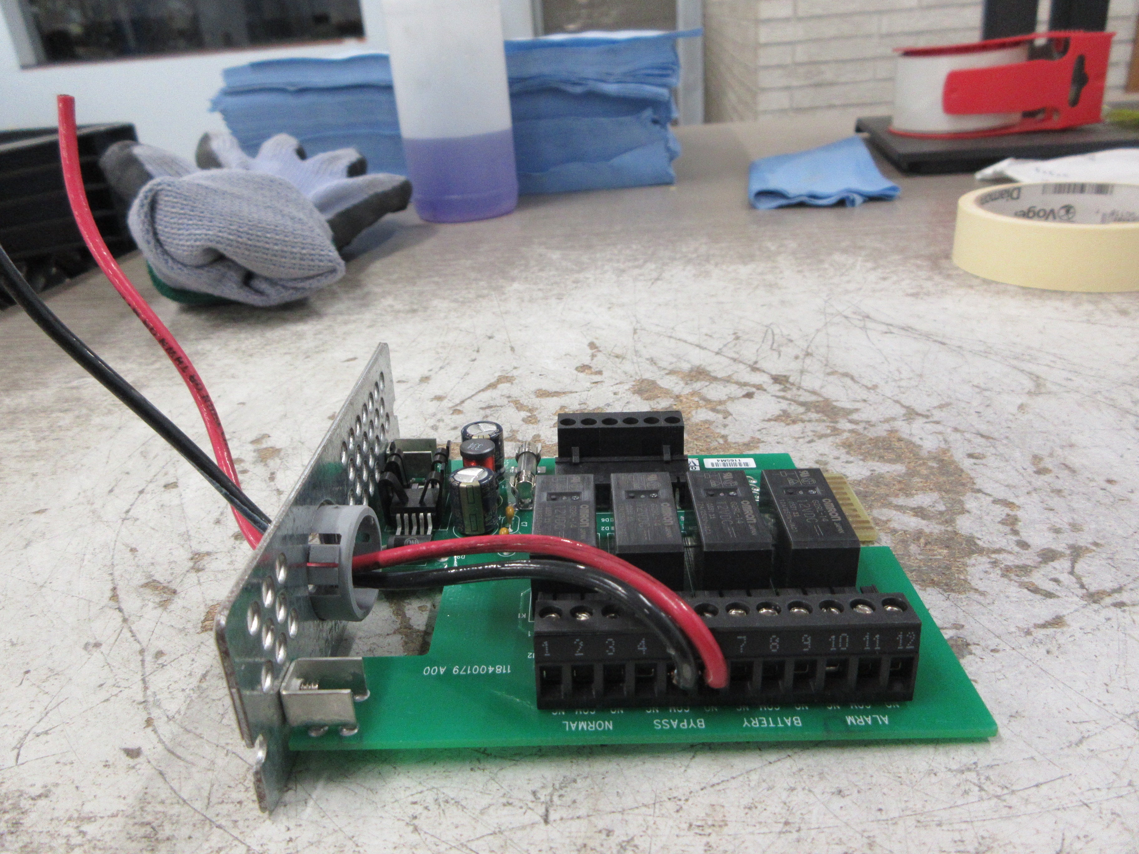 Eaton Powerware Industrial Relay Card 138425547 Rev. A00 Used