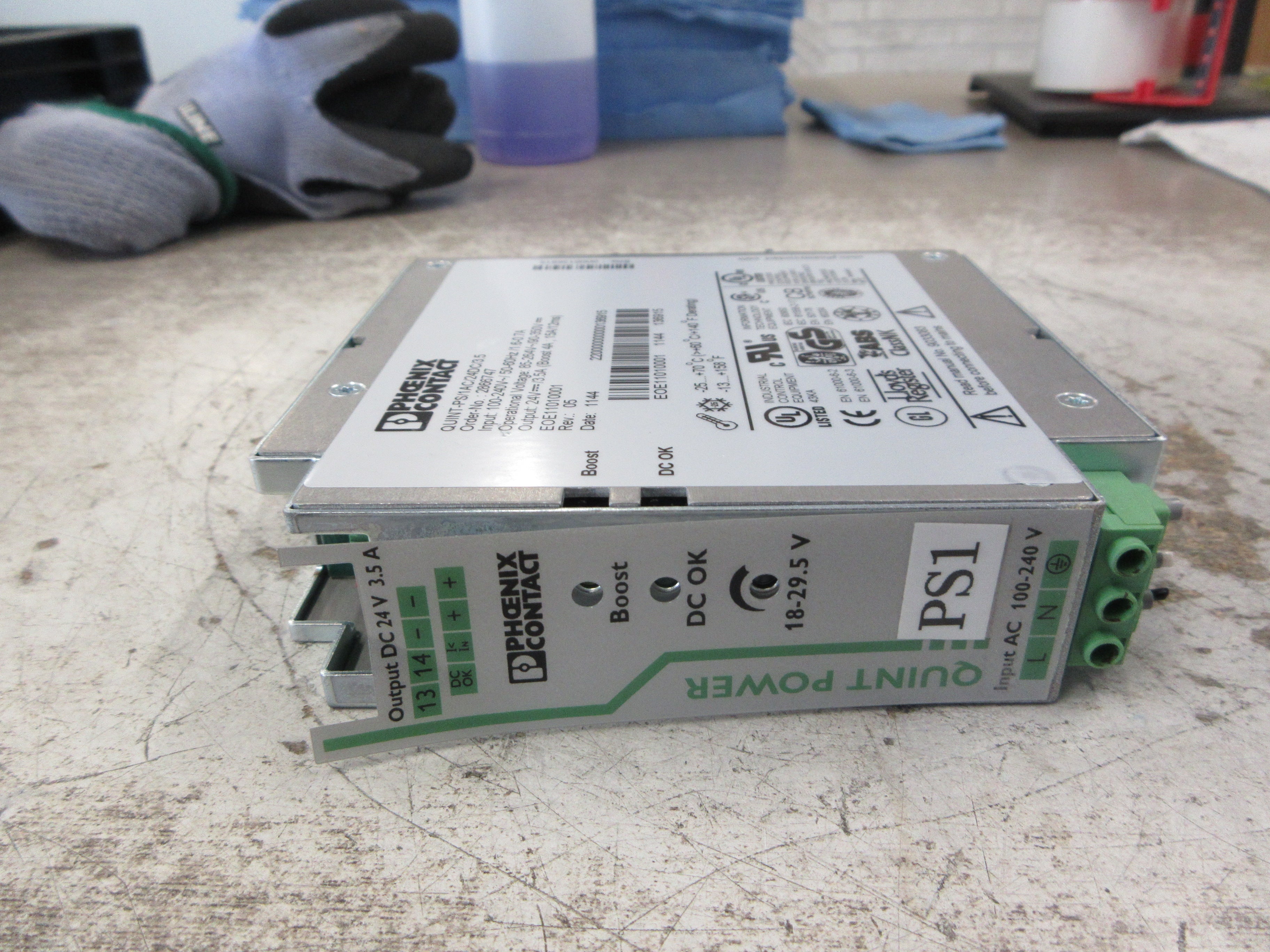 Phoenix Contact Quint Power Supply 2866747 Rev. 05 QUIINT-PS/1AC/24DC/3.5 Used