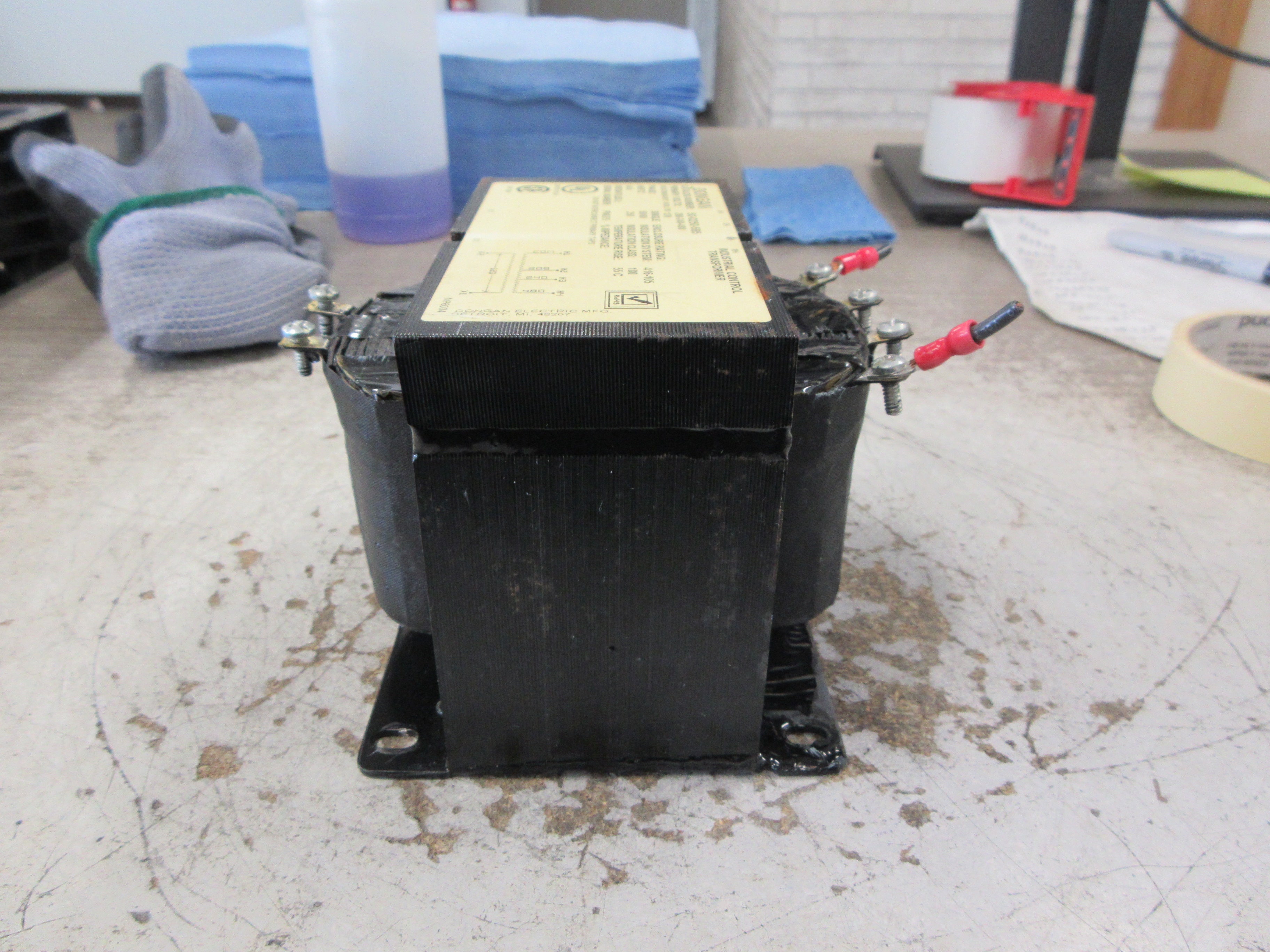 Dongan Control Transformer 50-0250-585 0.250KVA Pri: 208/240/480V Sec: 120V Used