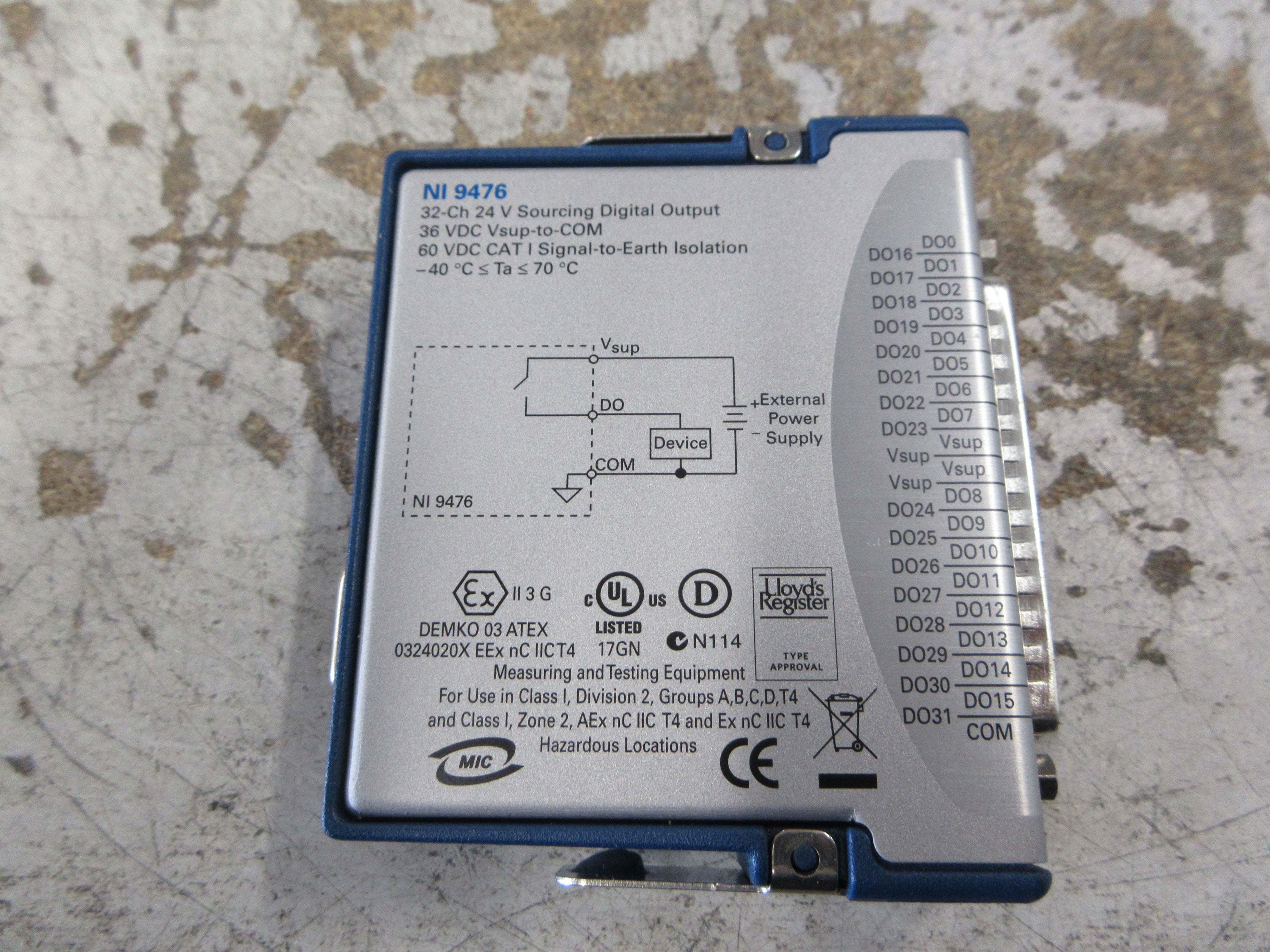 National Instruments NI 9476 Sourcing Digital Output Module 199018B-02L Used