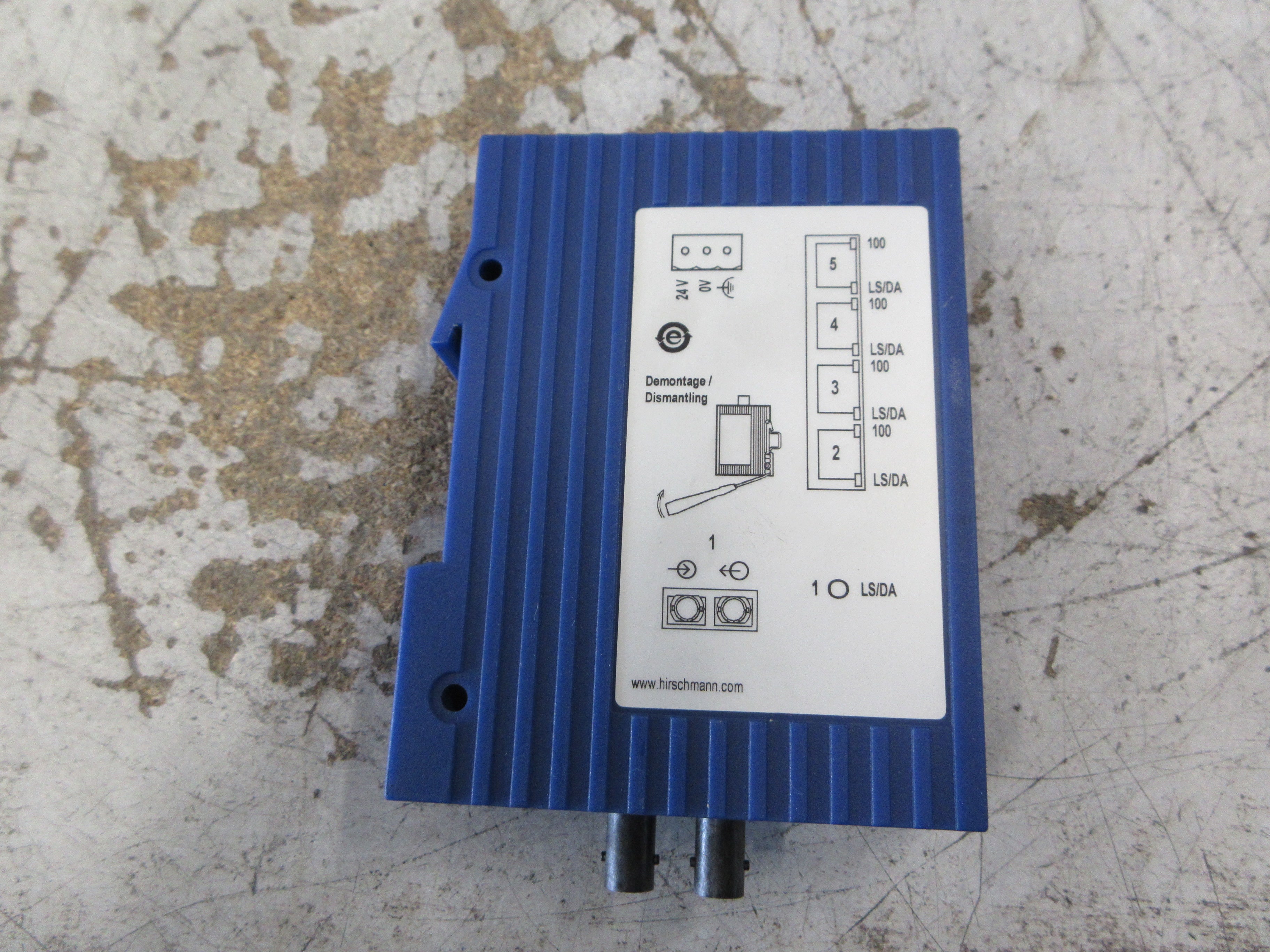 Hirschmann Rail Ethernet Switch SPIDER 4TX/1FX-ST EEC 4-Port Ethernet Used