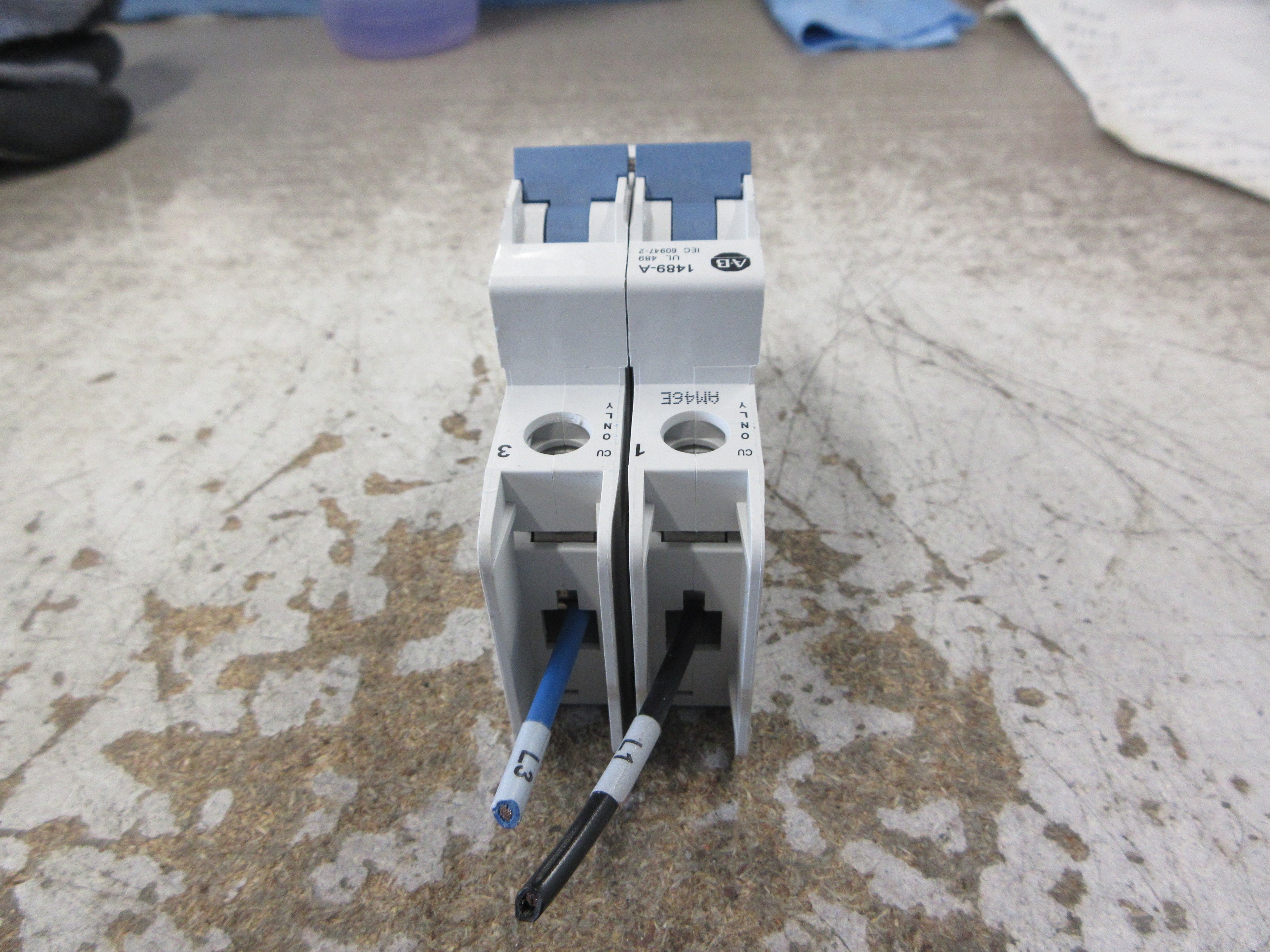 Allen-Bradley Circuit Breaker 1489-A2C080 Ser. A 8A 480Y/277V 2P Used