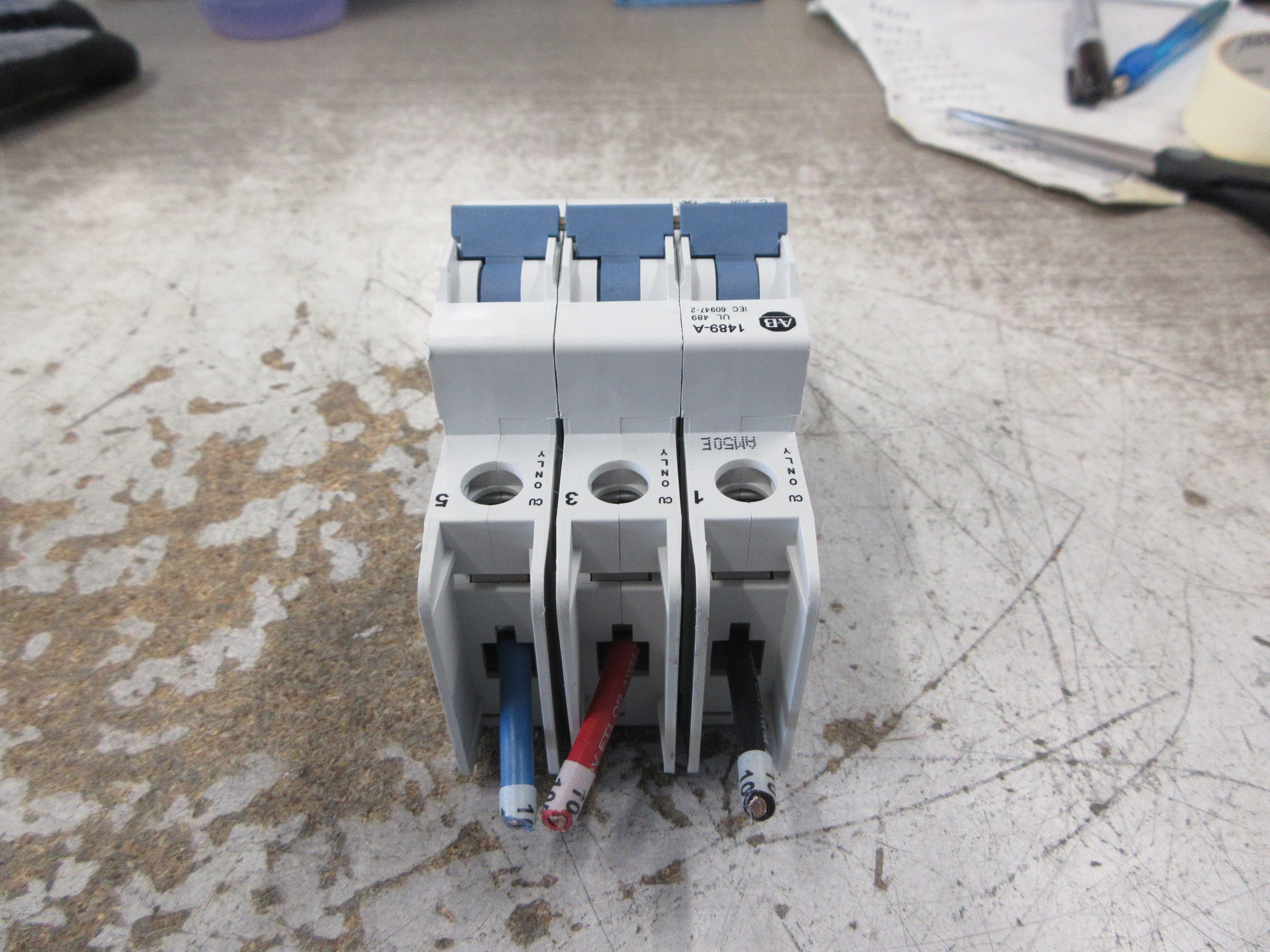 Allen-Bradley Circuit Breaker 1489-A3C300 Ser. A 30A 480Y/277V 3P Used