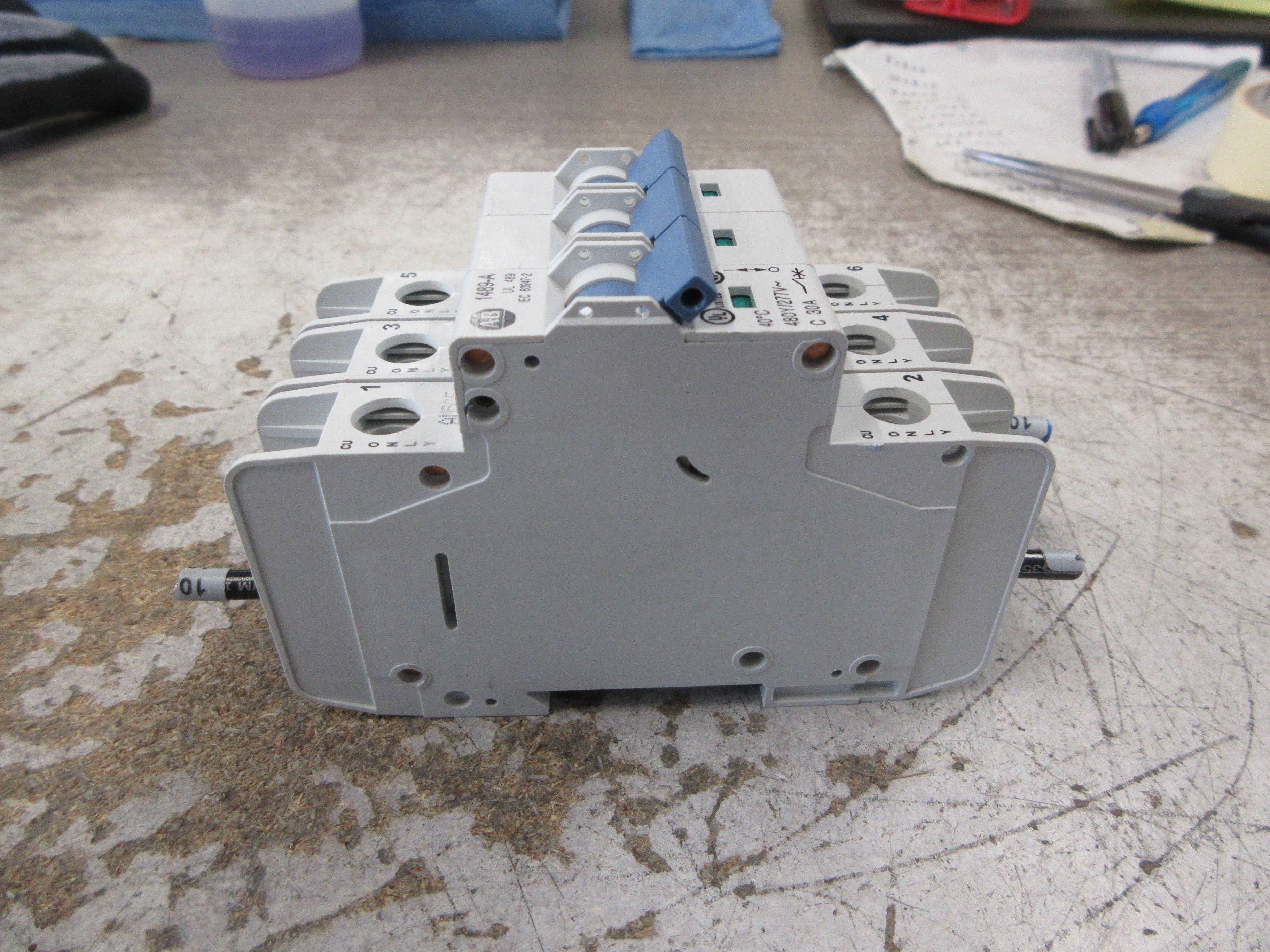 Allen-Bradley Circuit Breaker 1489-A3C300 Ser. A 30A 480Y/277V 3P Used