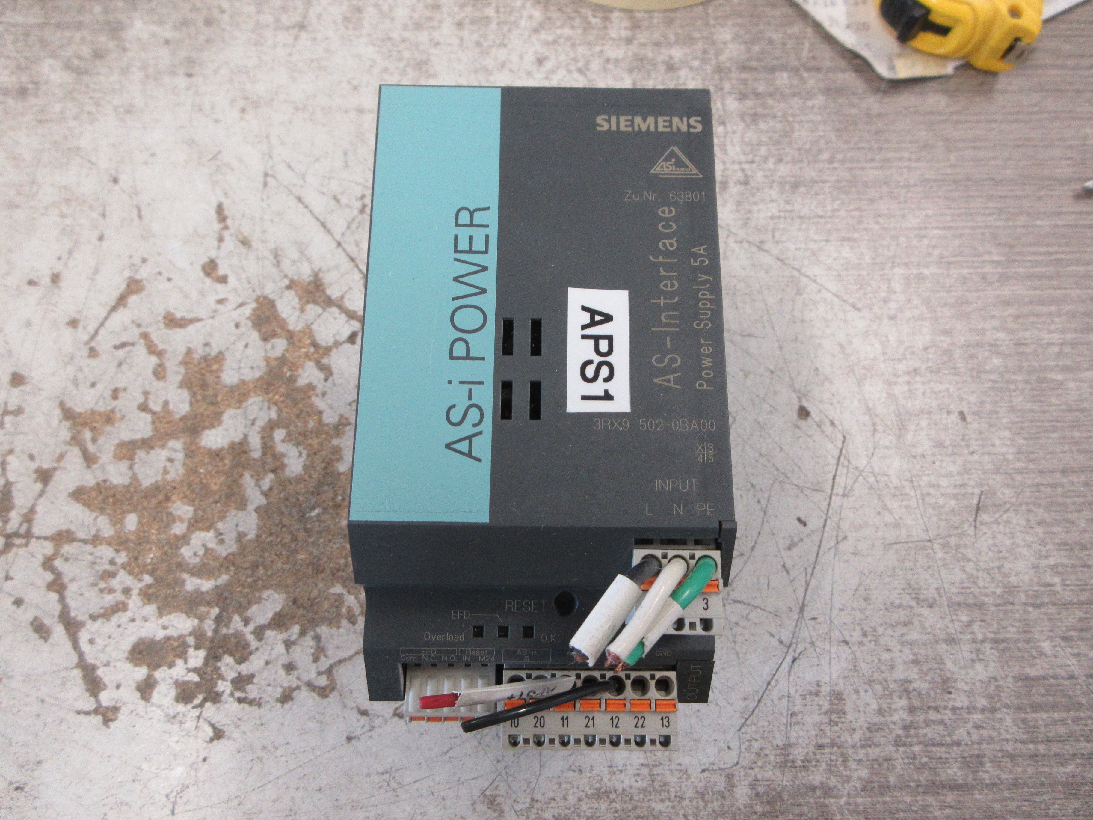 Siemens AS-Interface Power supply 3RX9 502-0BA00 Used