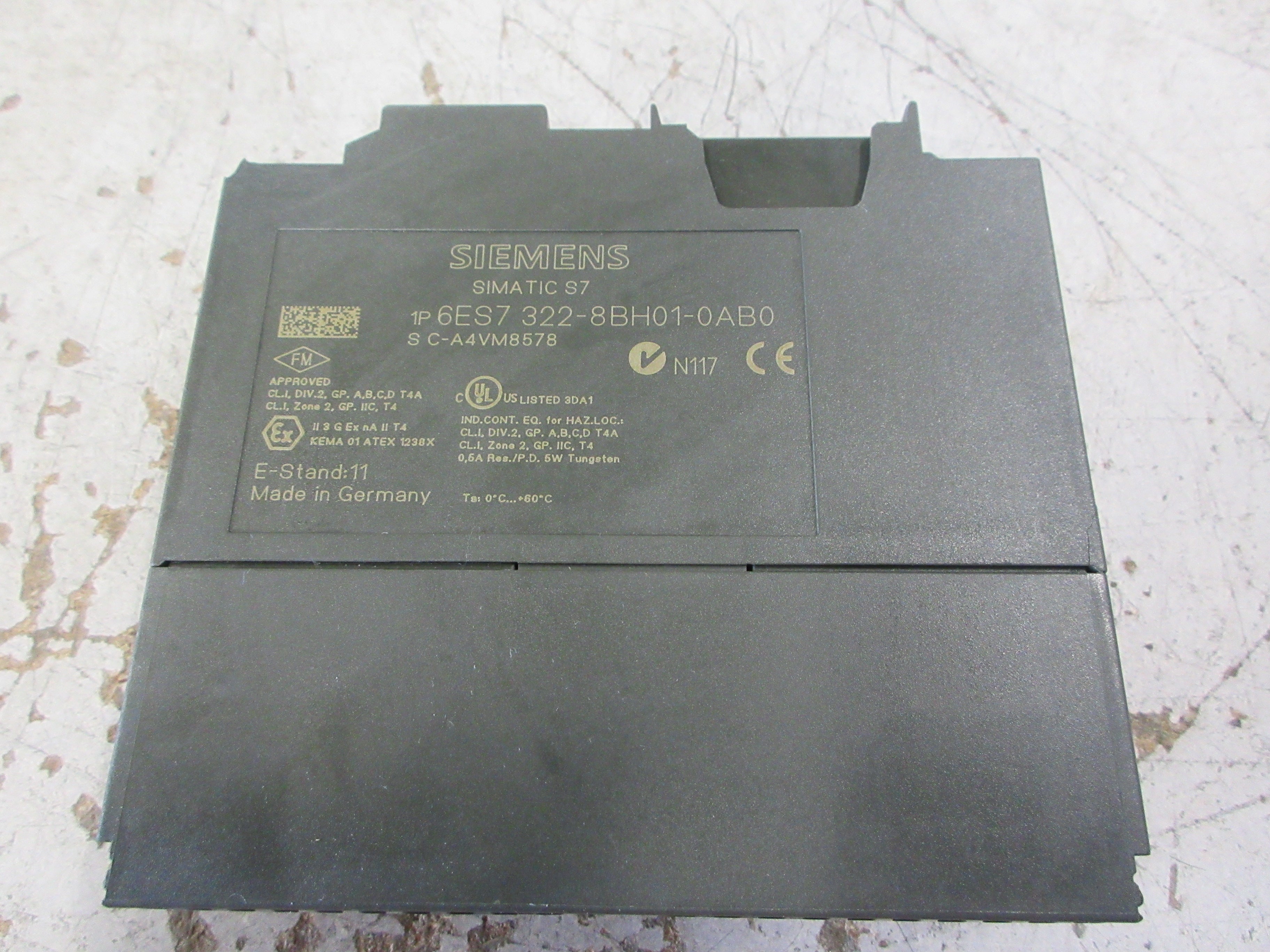 Siemens Simatic S7 digital Output Module 6ES7 322-8BH01-0AB0 E-Stand: 11 Used