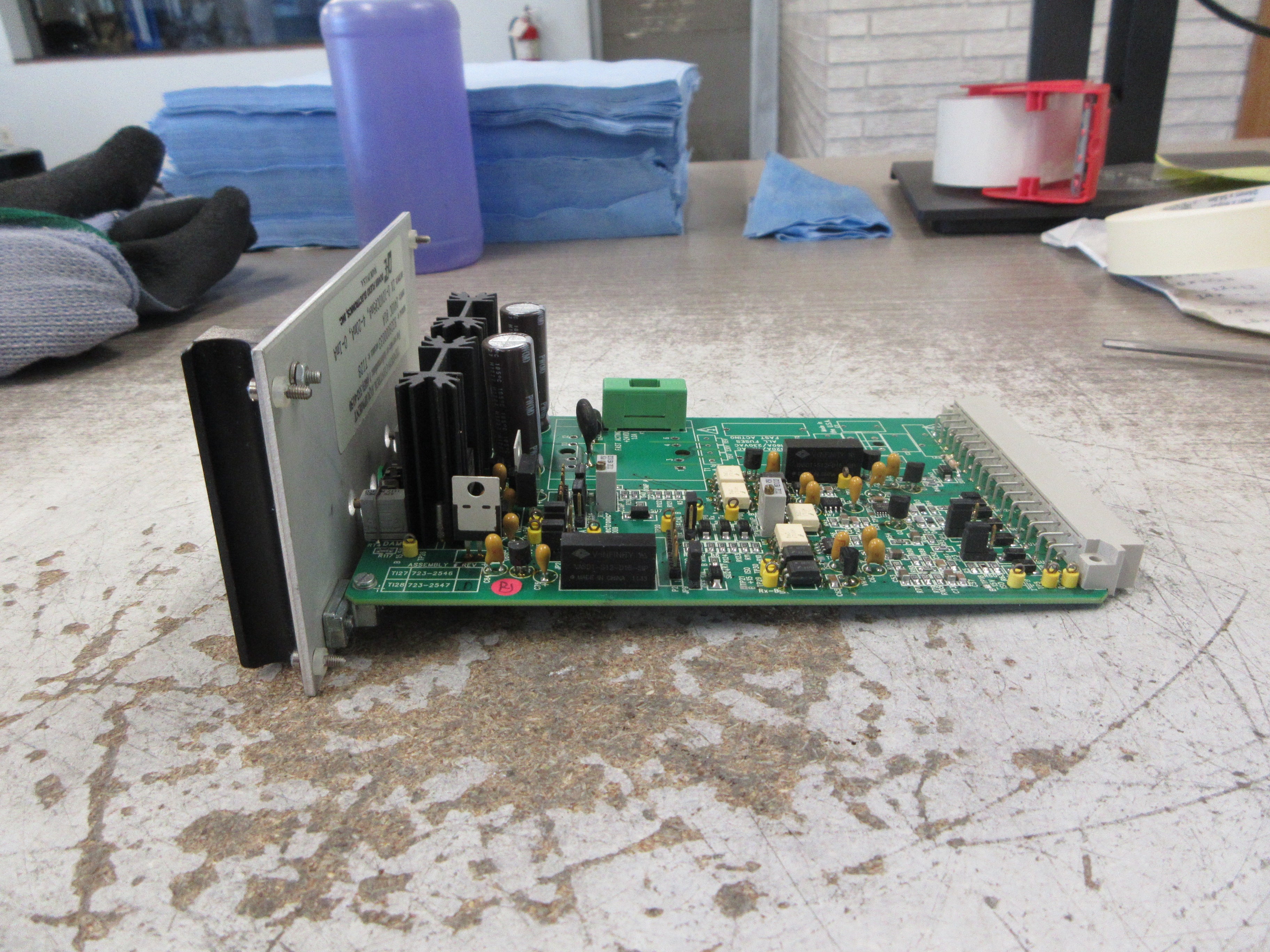 Dover Flexo TwinAMP Dual Tension Amplifier Card TI28 Input: 24VDC @1A Used