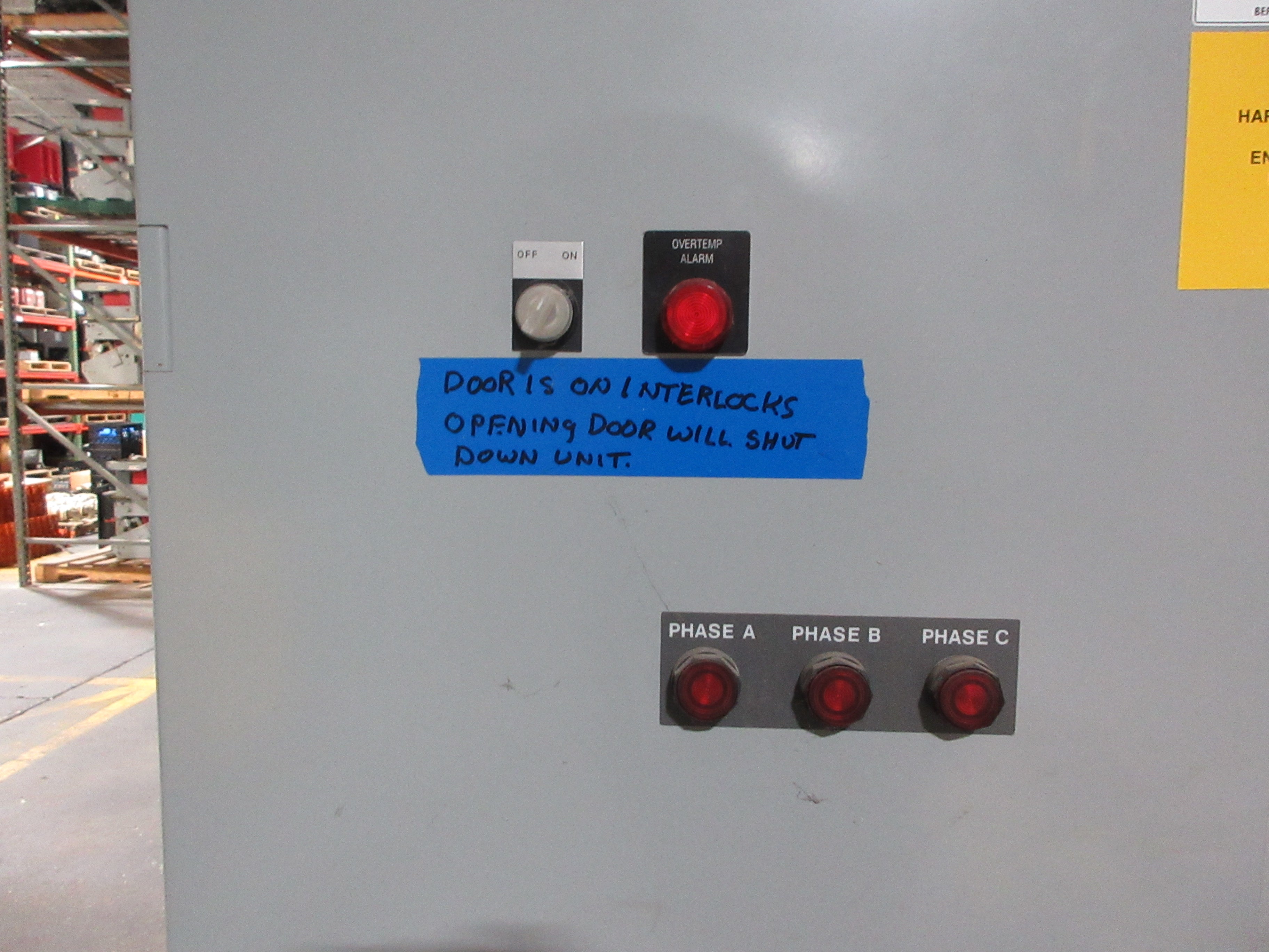 Eaton Autovar Filter Power Capacitor Bank 450THFR431 450KVAR 480V 3Ph 60Hz Used
