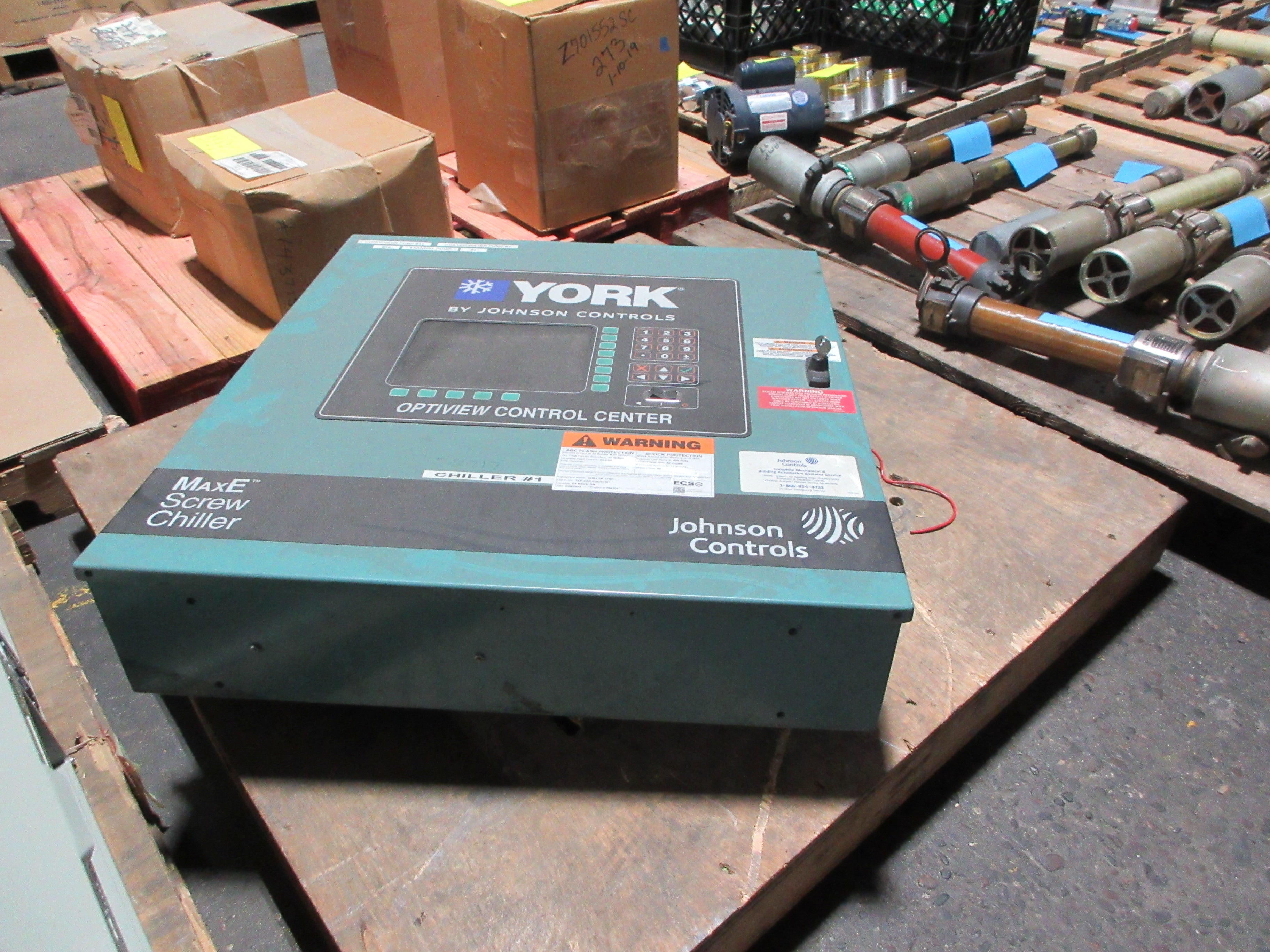 Johnson Controls York MaxE Centrifugal Chiller Optiview Control Center Used
