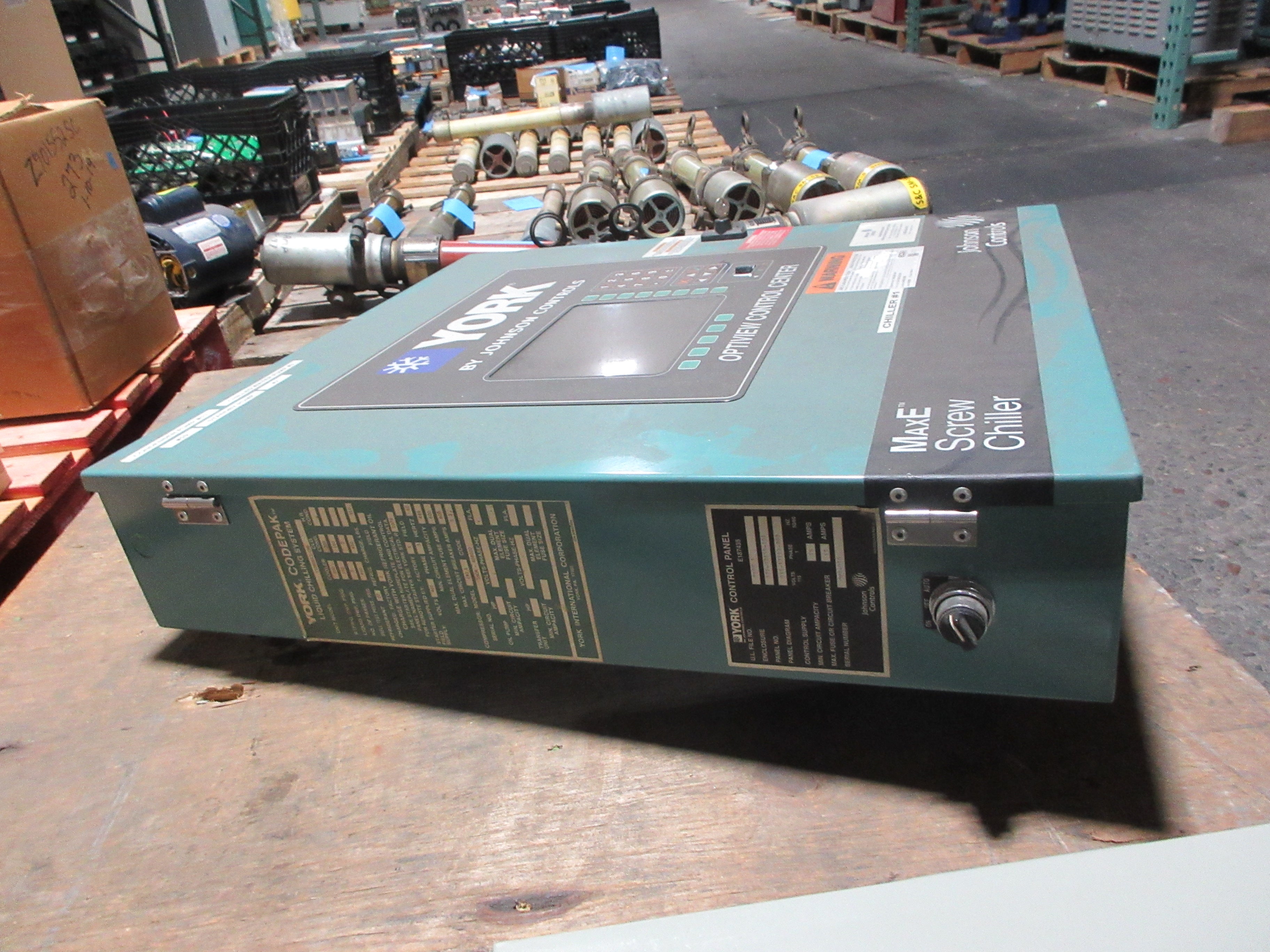 Johnson Controls York MaxE Centrifugal Chiller Optiview Control Center Used