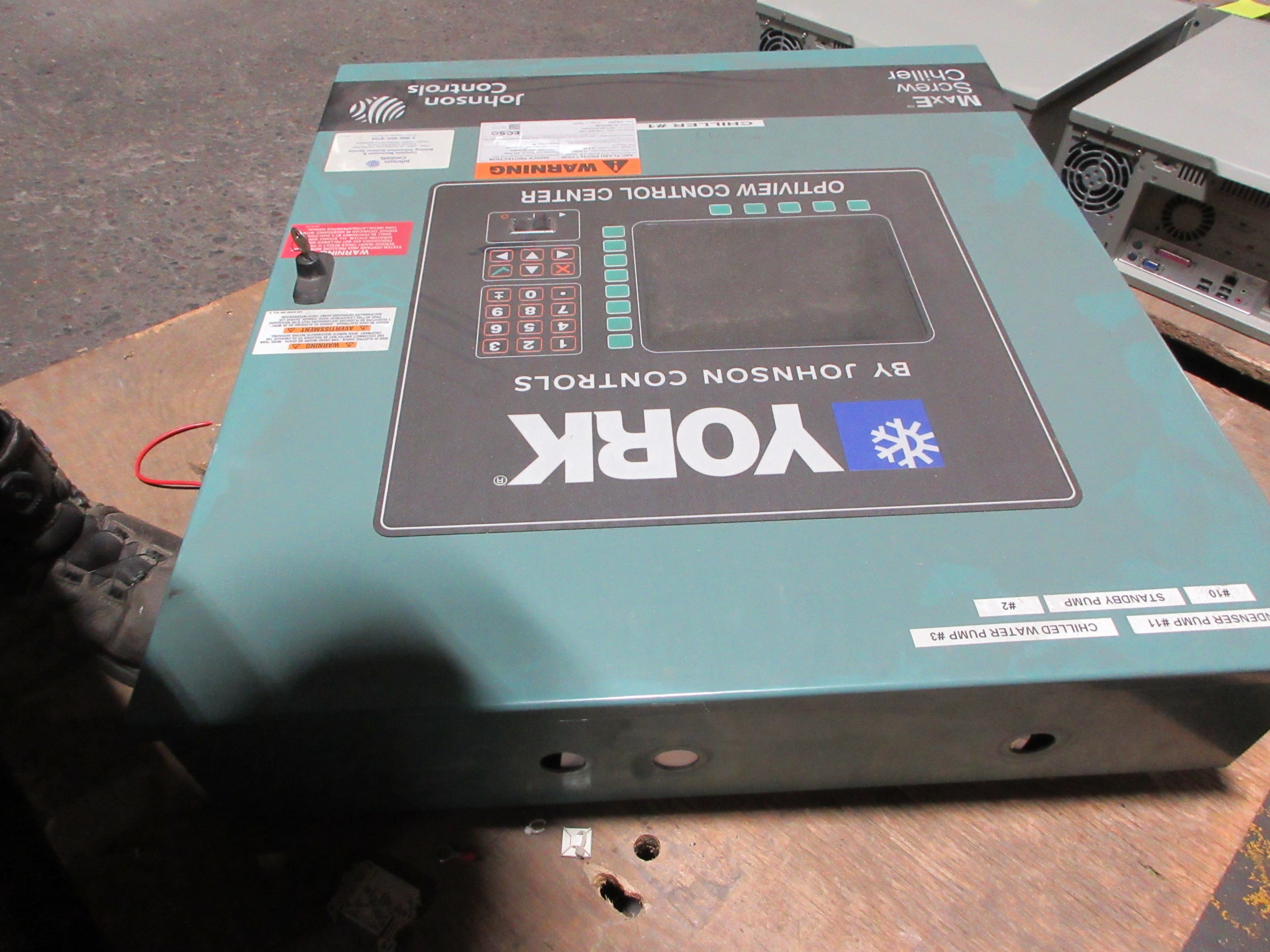 Johnson Controls York MaxE Centrifugal Chiller Optiview Control Center Used