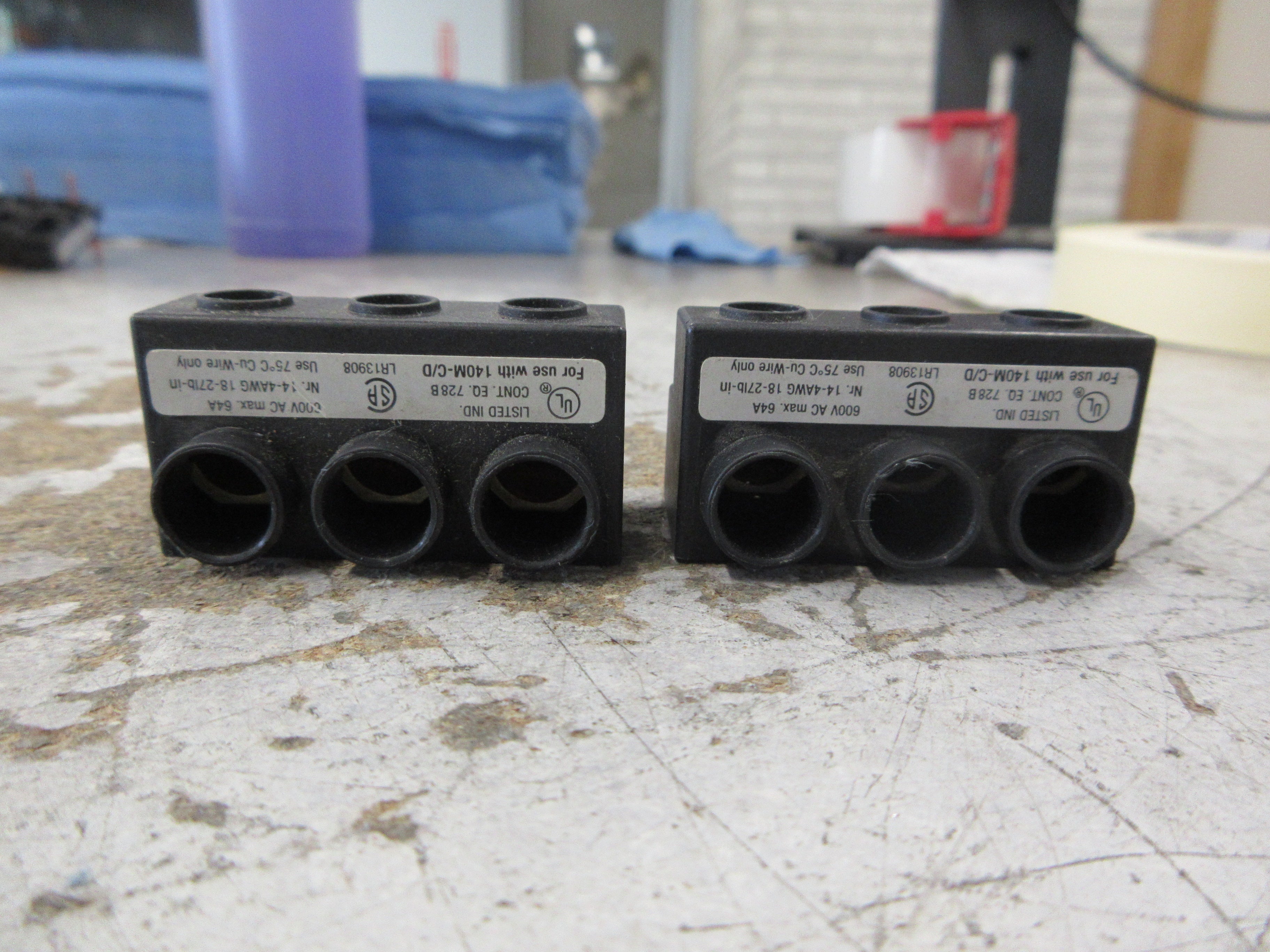 Allen-Bradley Feeder Terminal 140M-C-WT Ser. A 63A 690V *Lot of 2* Used