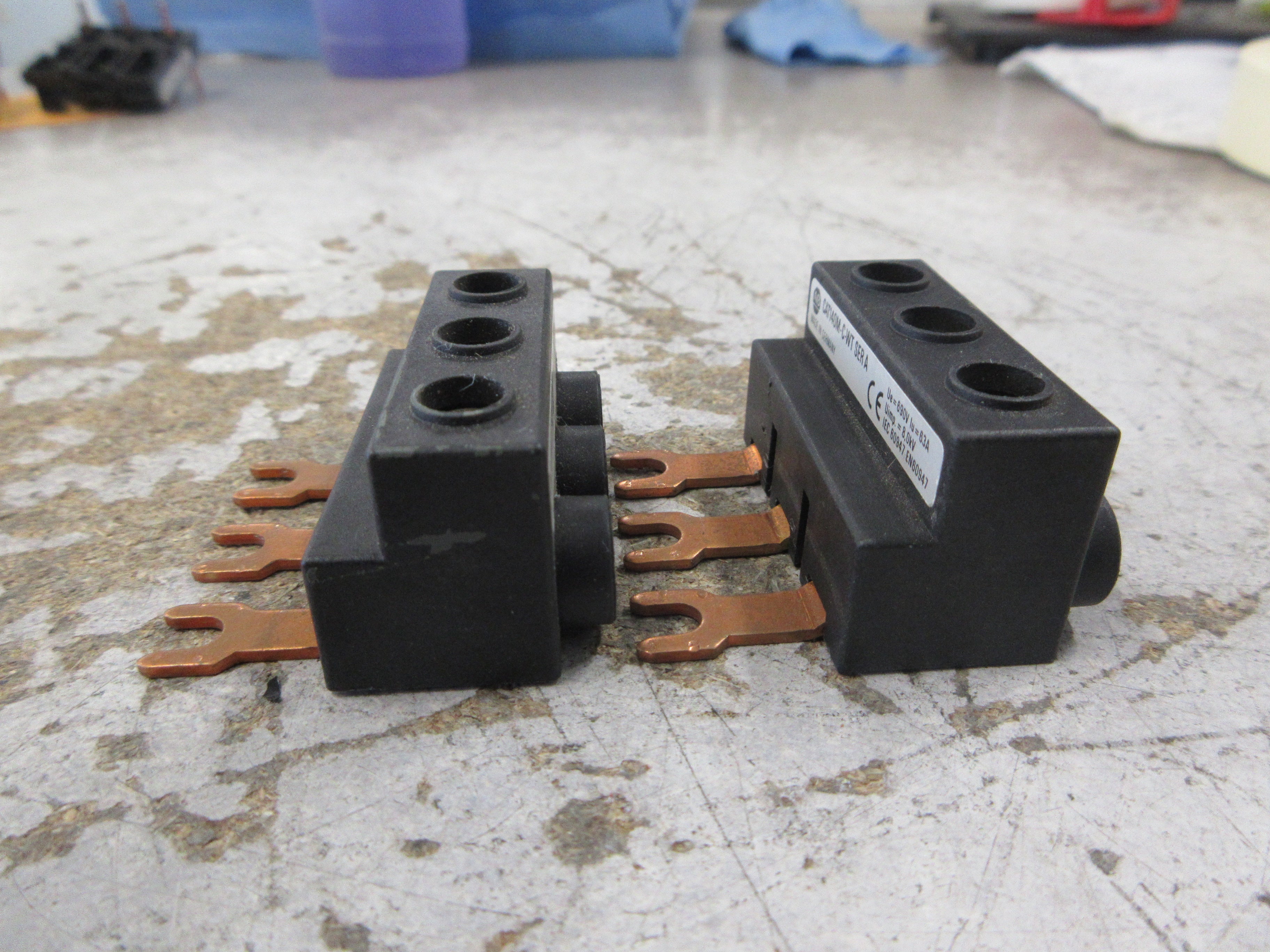 Allen-Bradley Feeder Terminal 140M-C-WT Ser. A 63A 690V *Lot of 2* Used