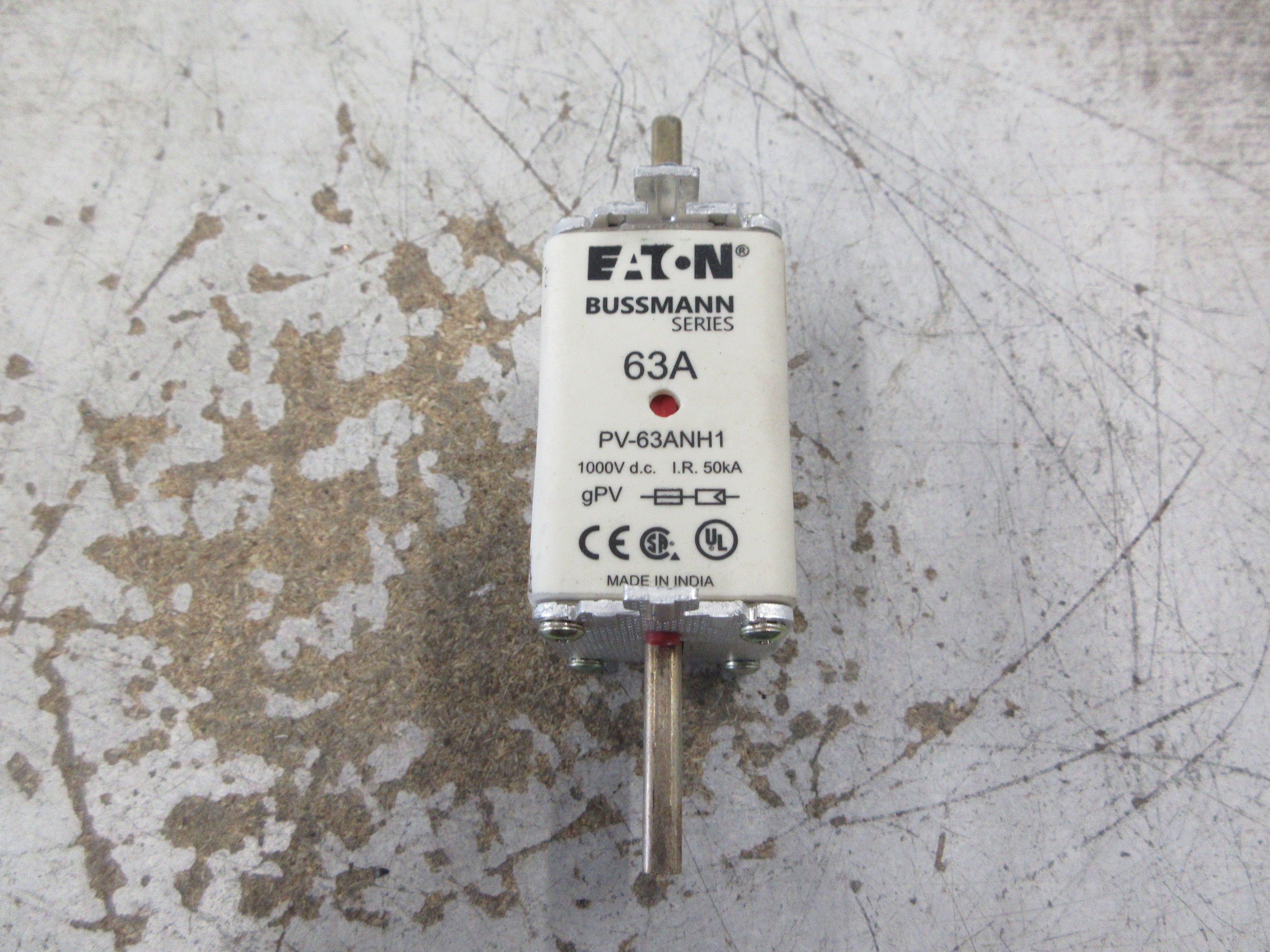 Eaton Bussmann Series Fuse PV-63ANH1 63A 1000V DC Used