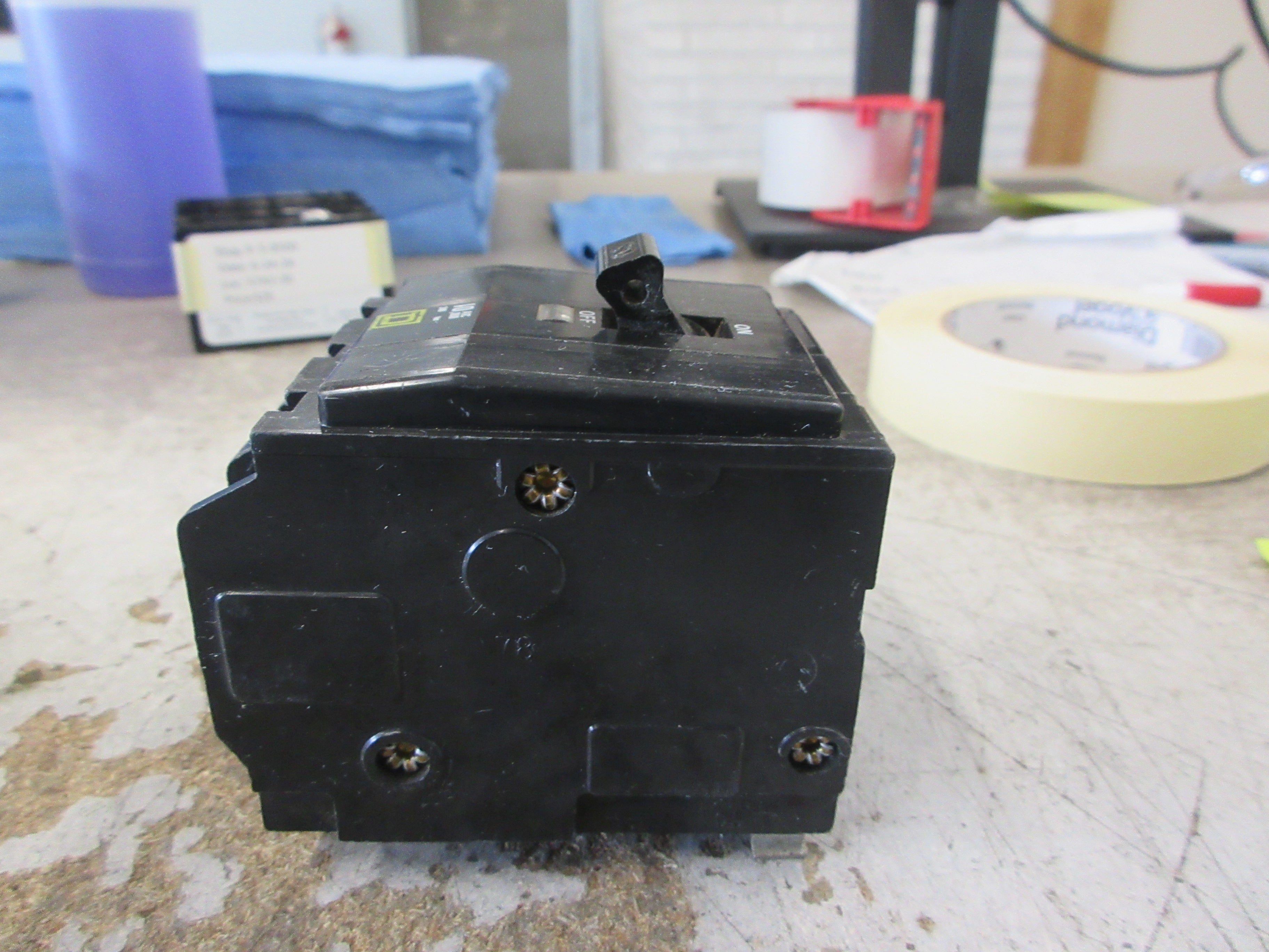 Square D Clip-On Circuit Breaker QO350 50A 240V 3P Used