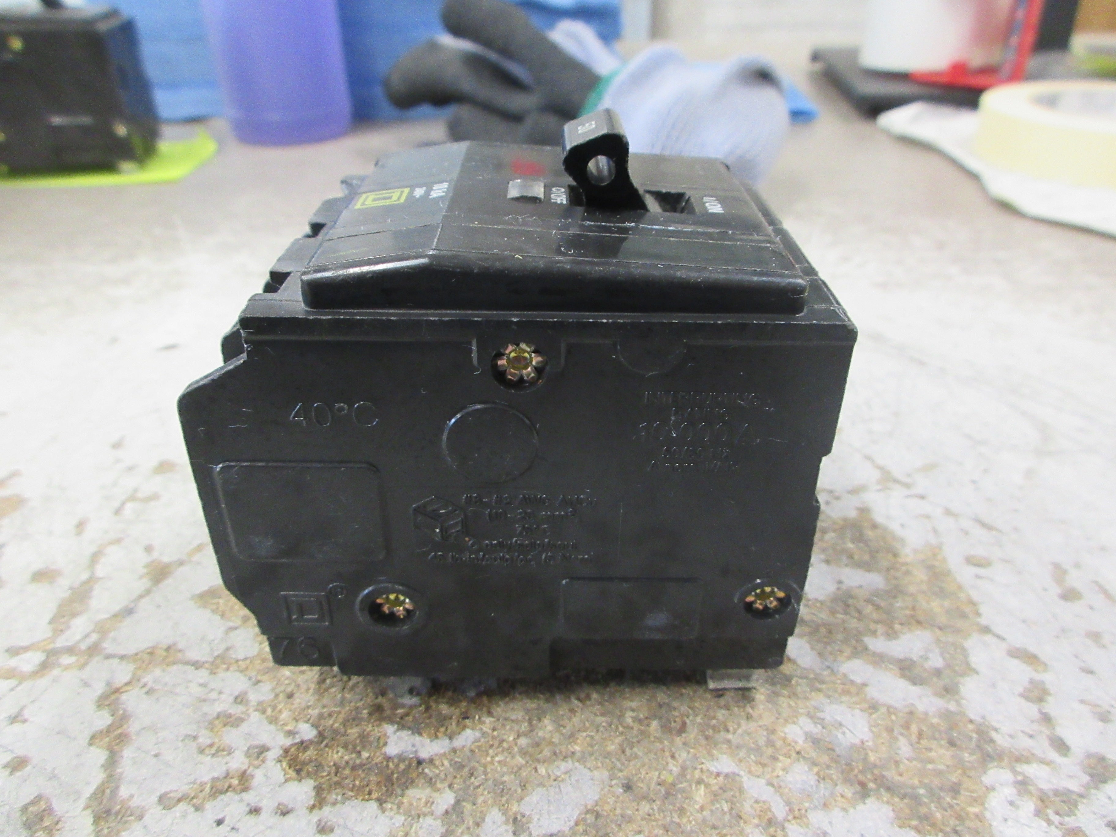 Square D Clip-On Circuit Breaker QO350 50A 240V 3P Used