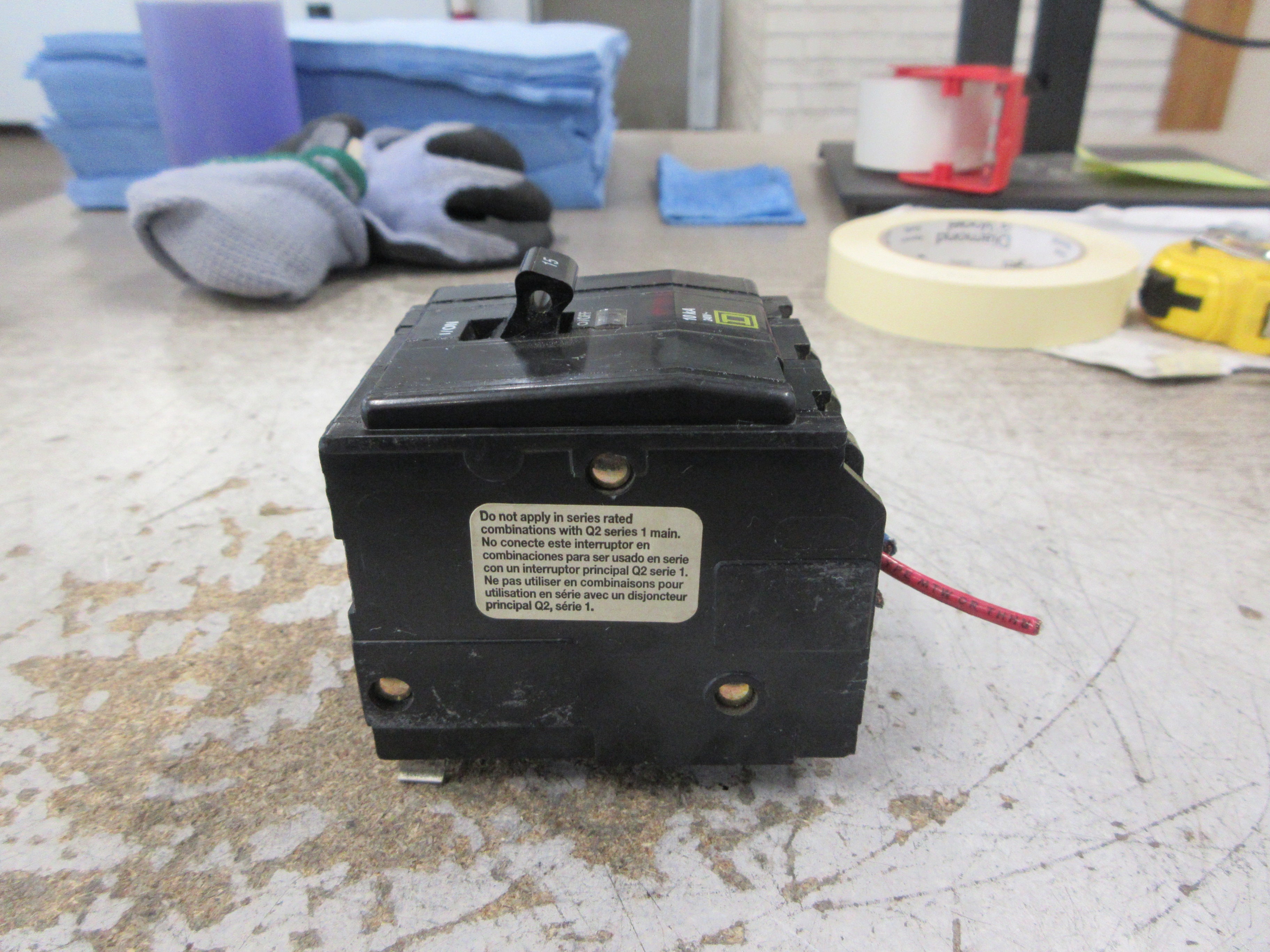 Square D Clip-On Circuit Breaker QO315 15A 240V 3P Used