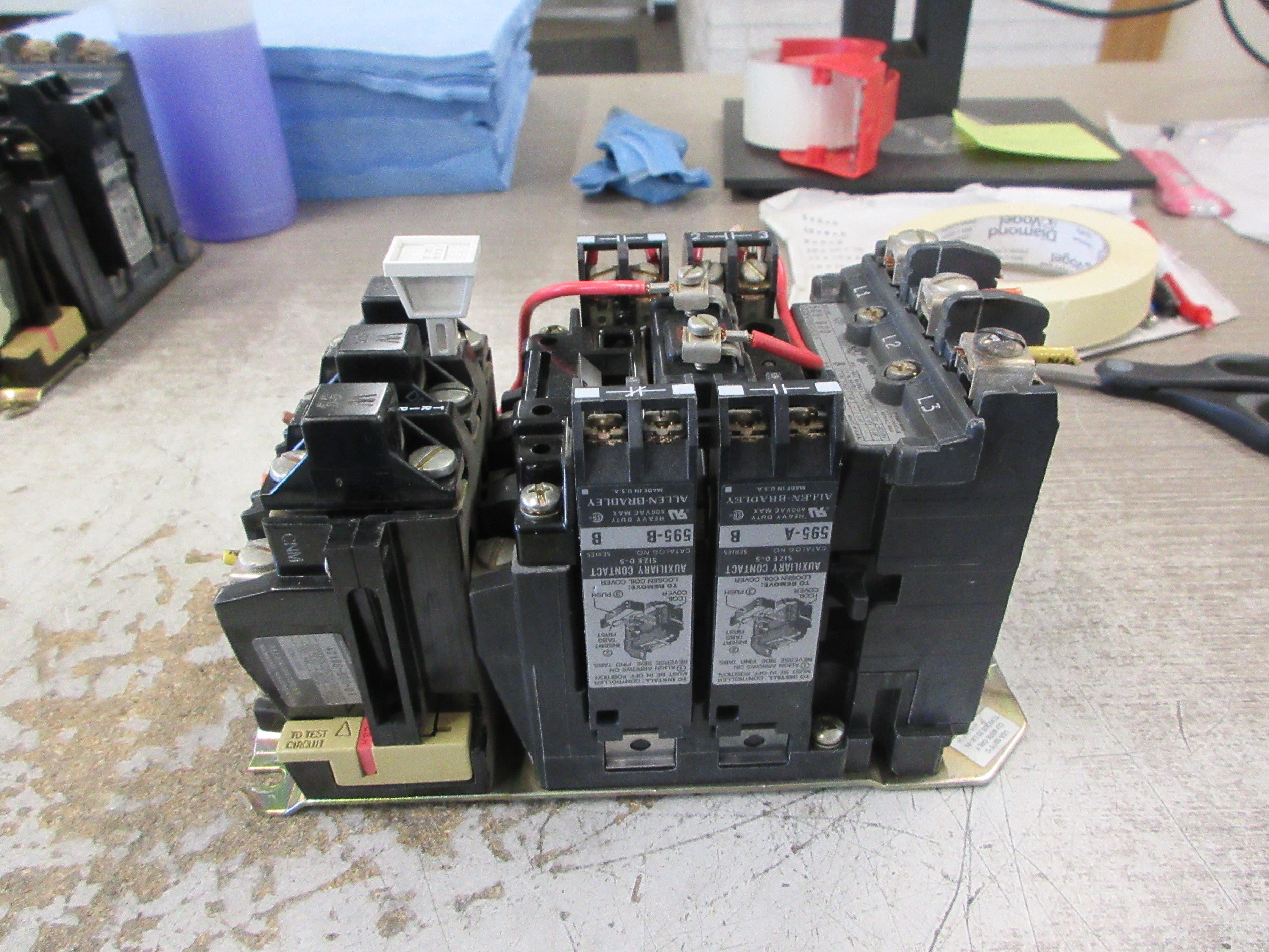 Allen-Bradley Size 1 Starter 509-BOD Ser. B 115-120V Coil 27A 600V Used