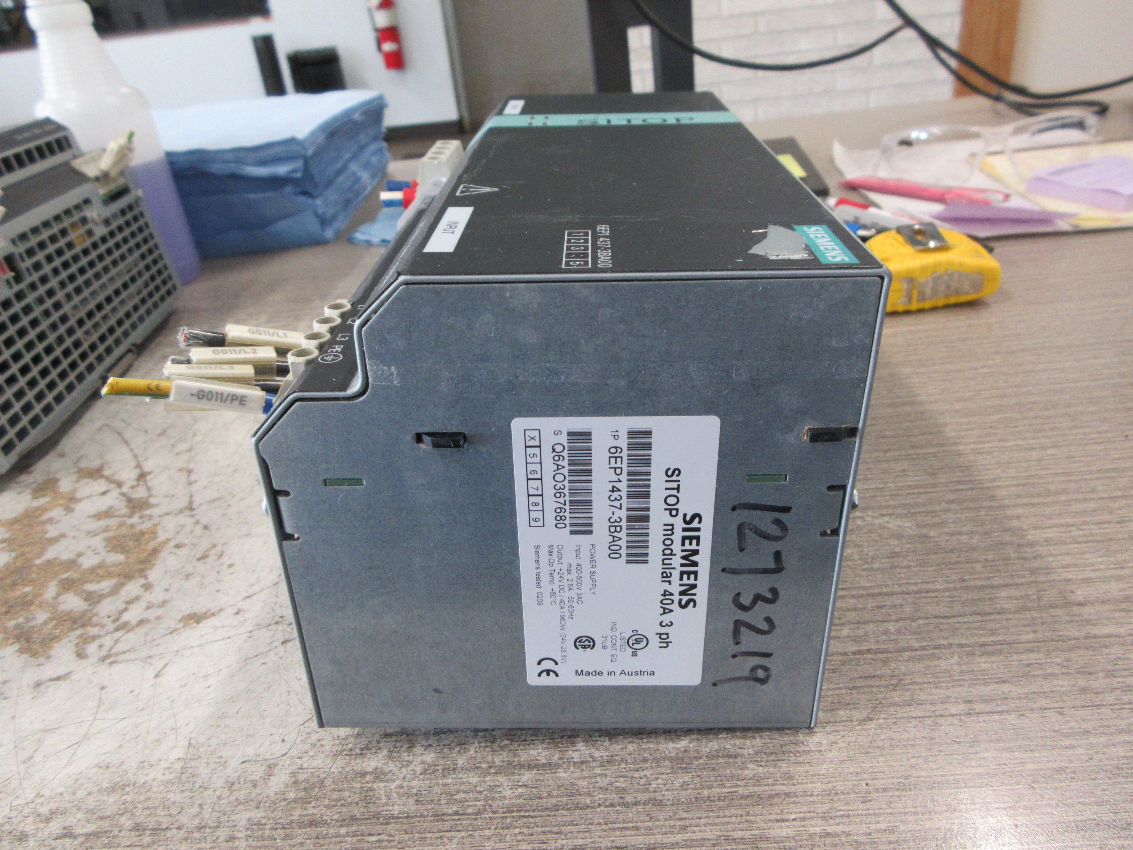 Siemens SITOP Modular Power Supply 6EP1437-3BA00 960W *Scraped Top* Used