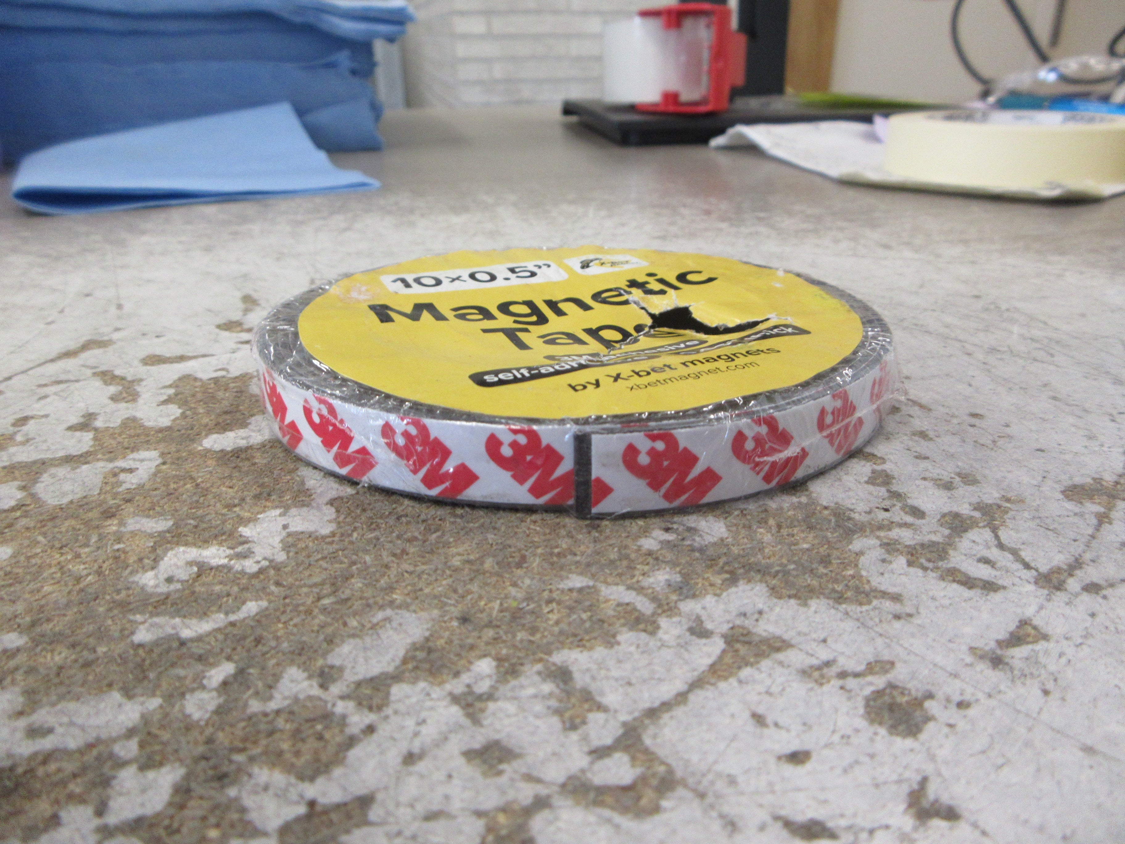 X-Bet Magnet Magnetic Tape Size: 10x0.5" Thickness: 0.06" New Surplus