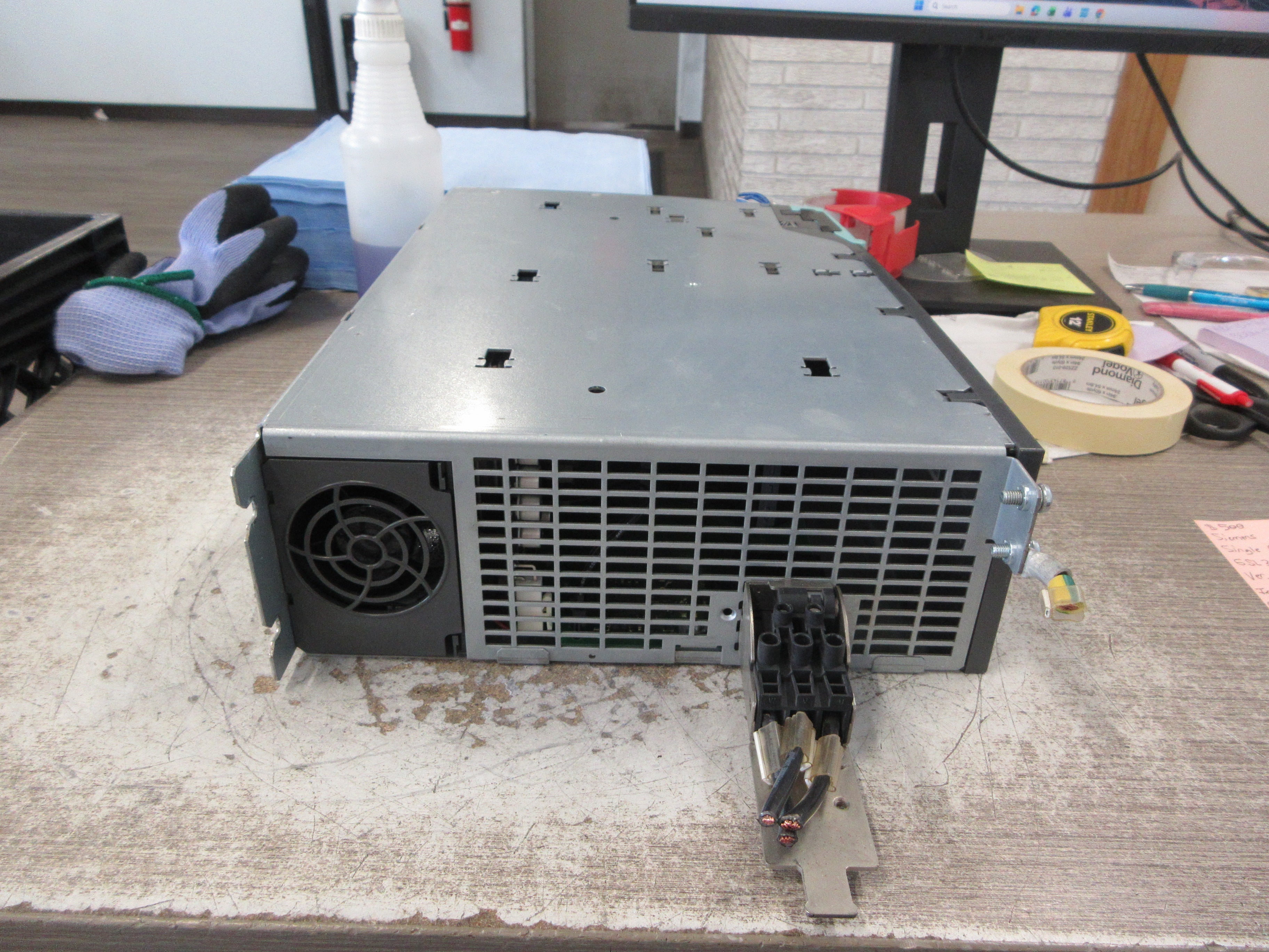 Siemens Single Motor Module 6SL3120-1TE23-0AA3 Ver.D Input: 600VDC Used