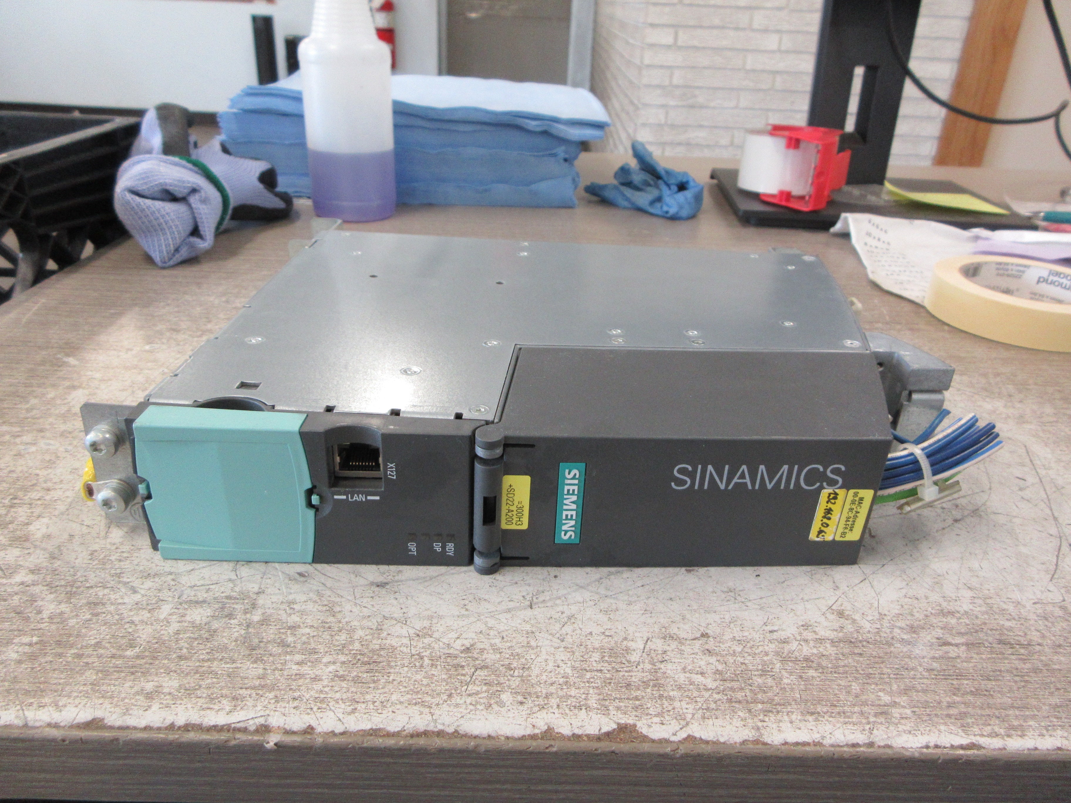 Siemens Sinamics CU320-2 DP Control Unit 6SL3040-1MA00-0AA0 Ver. C 24VDC Used