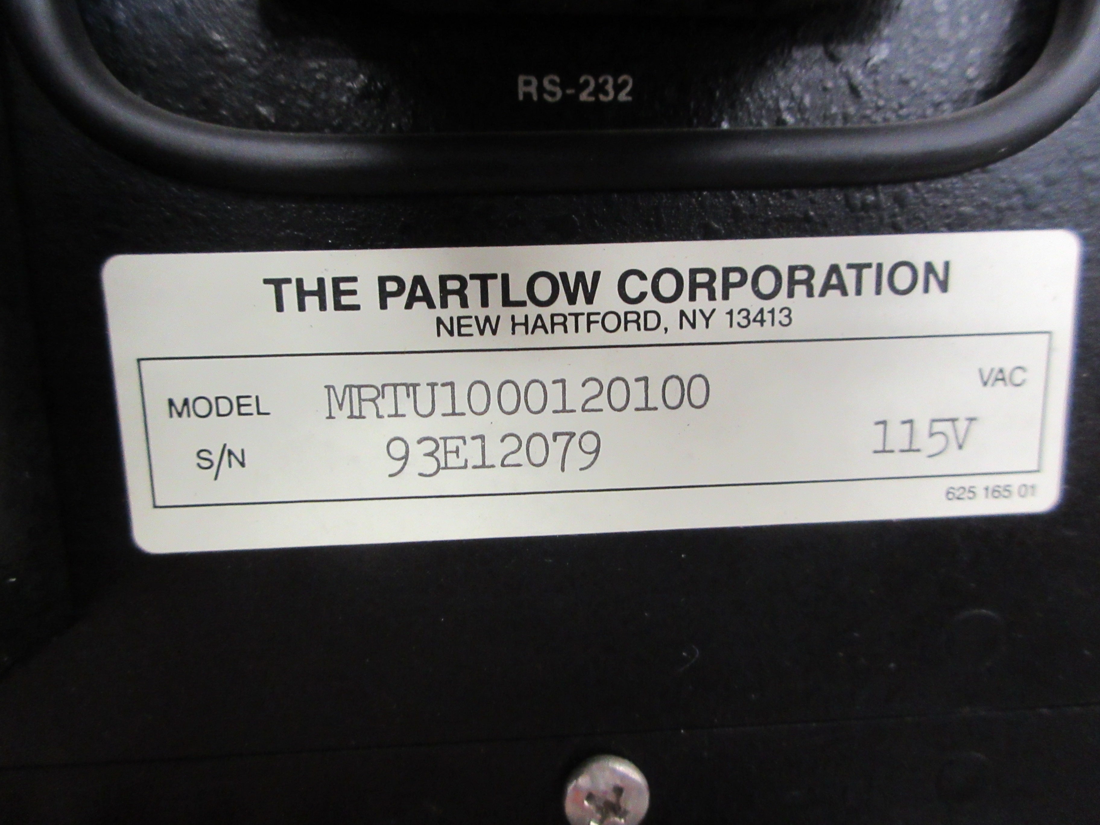 Partlow MRTU Controller MRTU1000120100 115V 50/60Hz 50W Used