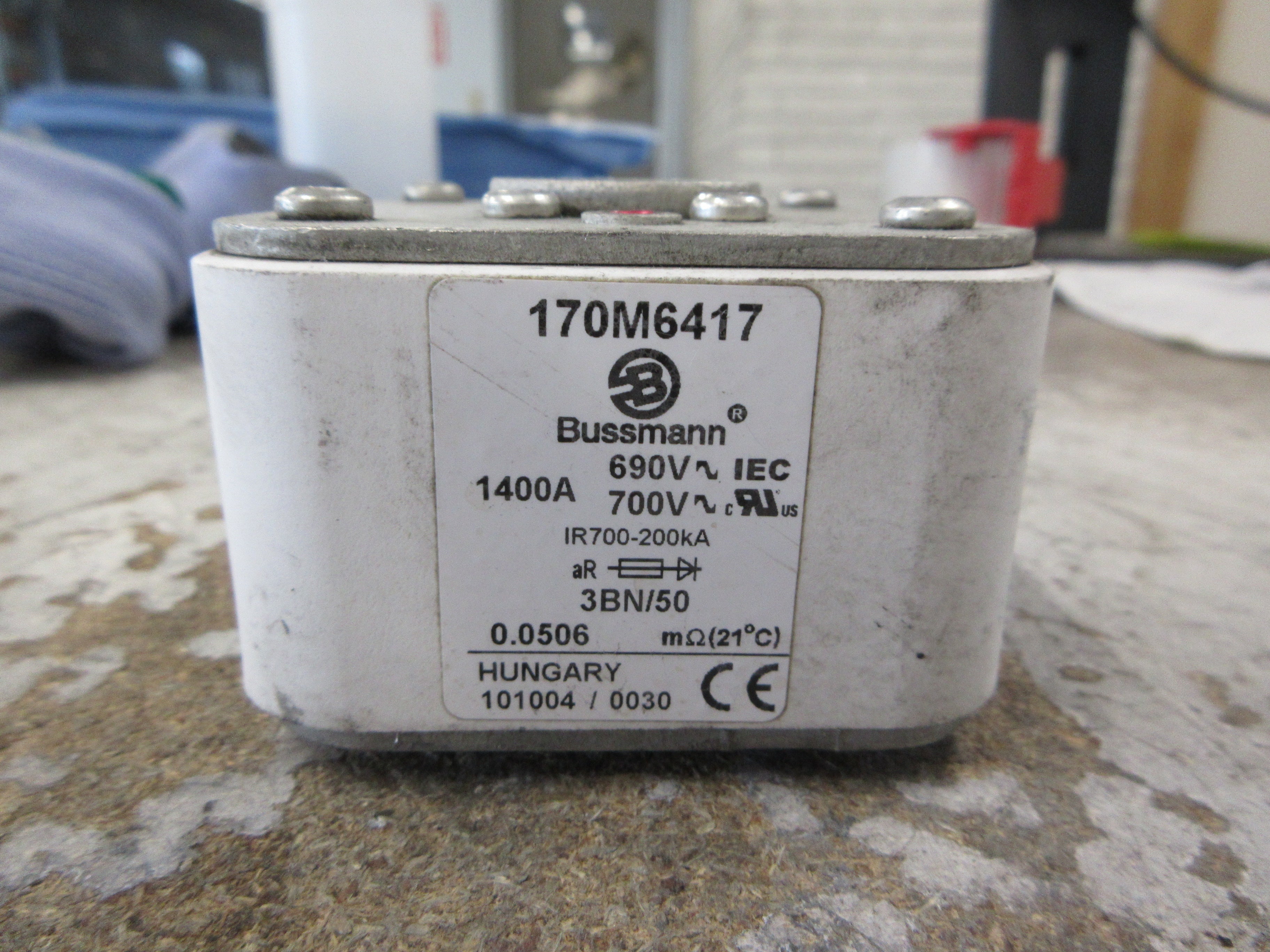 Bussmann Fuse 170M6417 1400A 700V Used