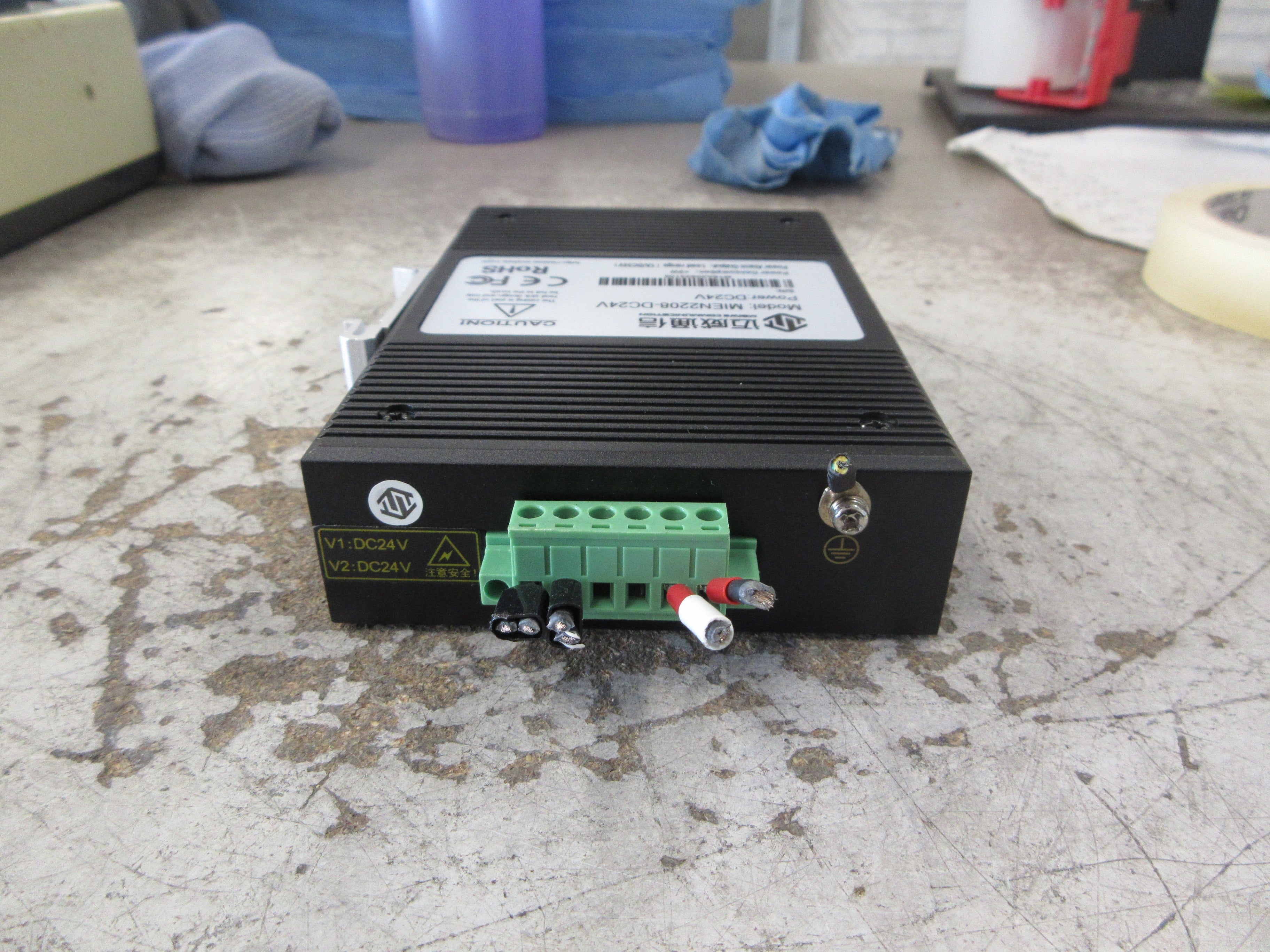 Maiwe Industrial Ethernet Switch MIEN2208-DC24V 8-Port 10/100Base-T 24VDC Used