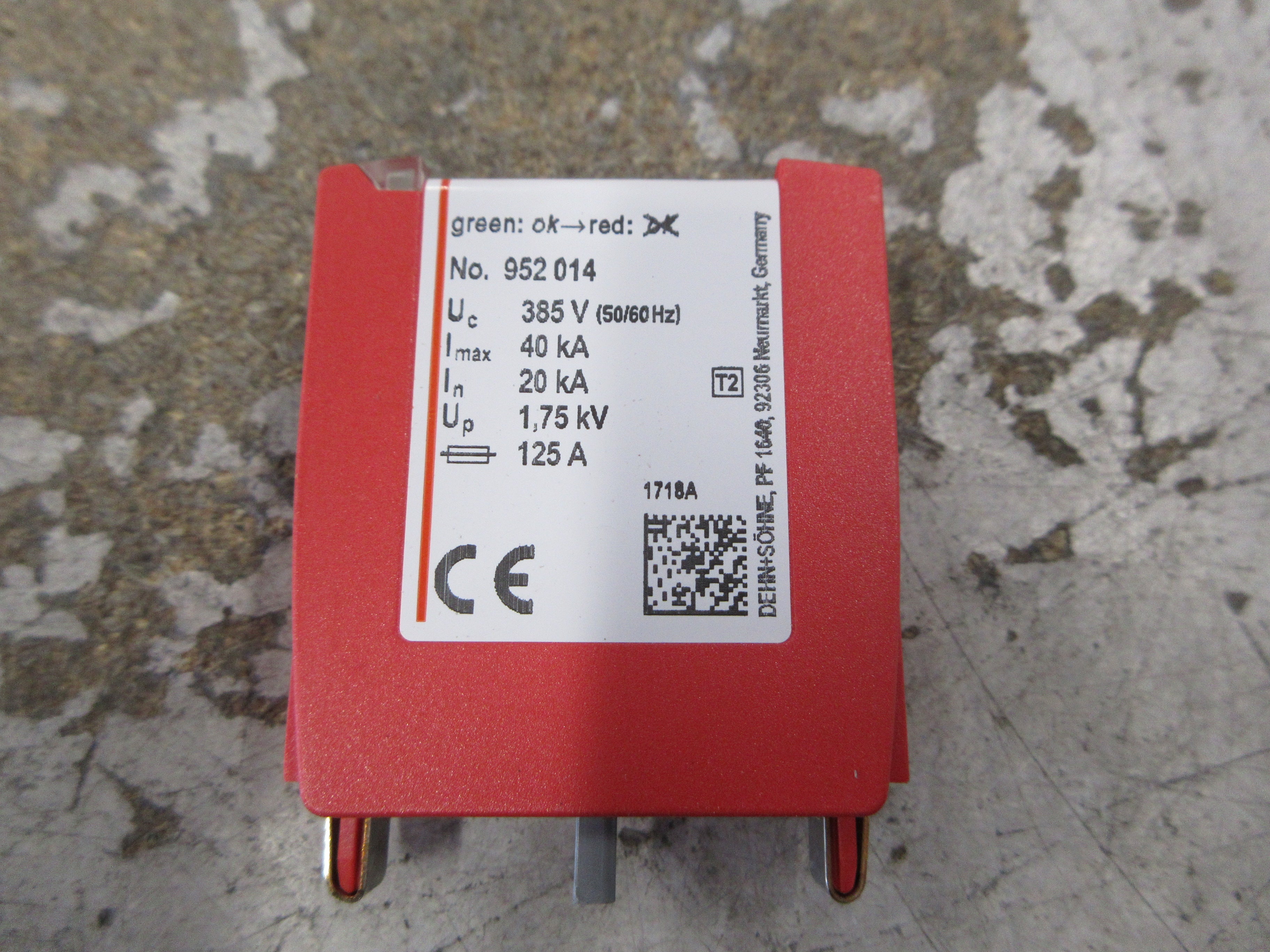 Dehn DEHNguard Surge Suppressor Module 952 014 385V 50/60Hz DG MOD 385 Used