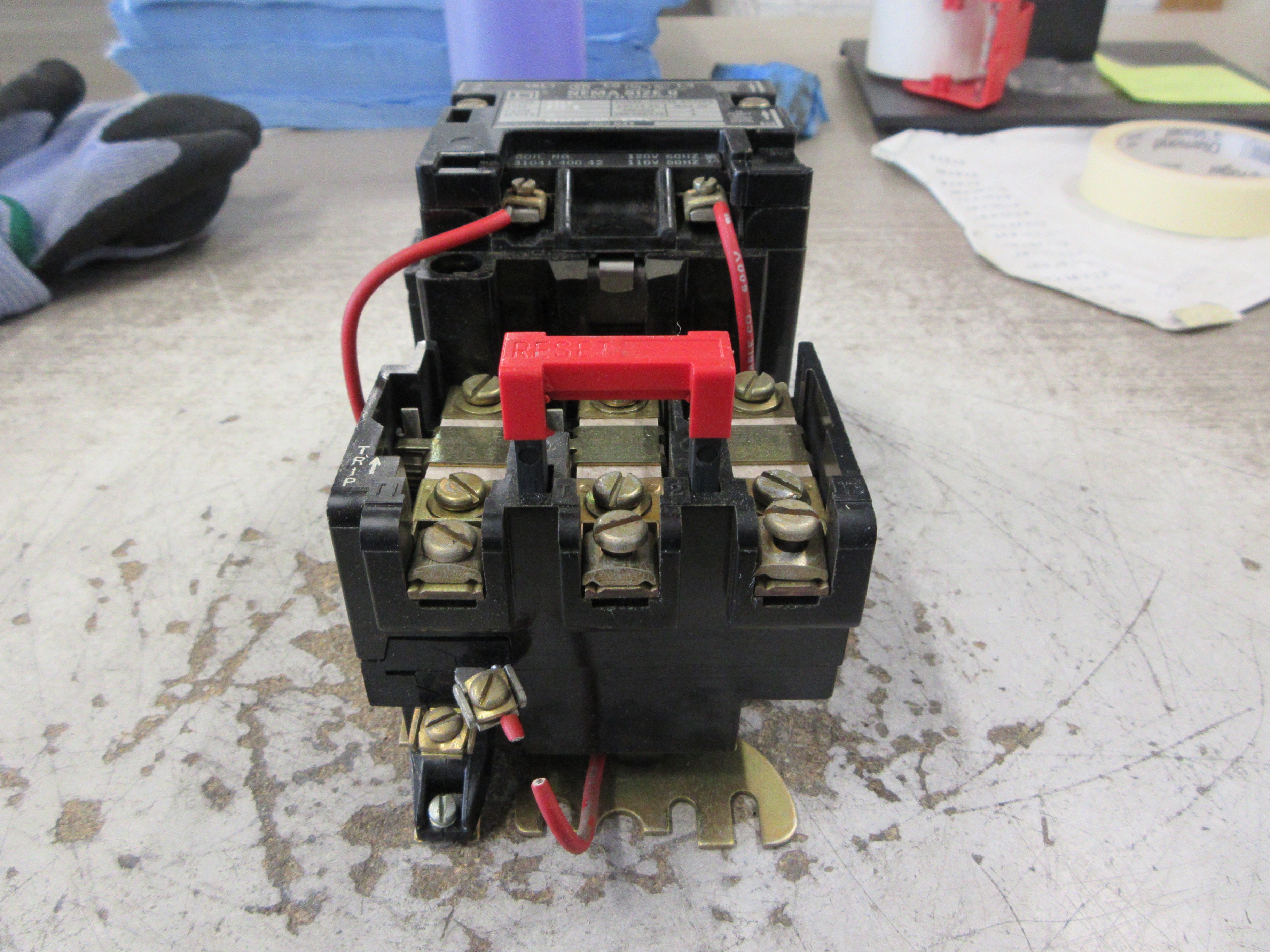 Square D Size 0 Starter 8536 SBG2 Ser. A 120V Coil Used