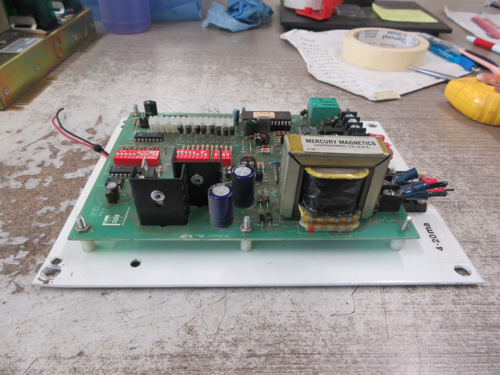 KEI DK 300 Control Board 25-3000-2 Rev. G Used
