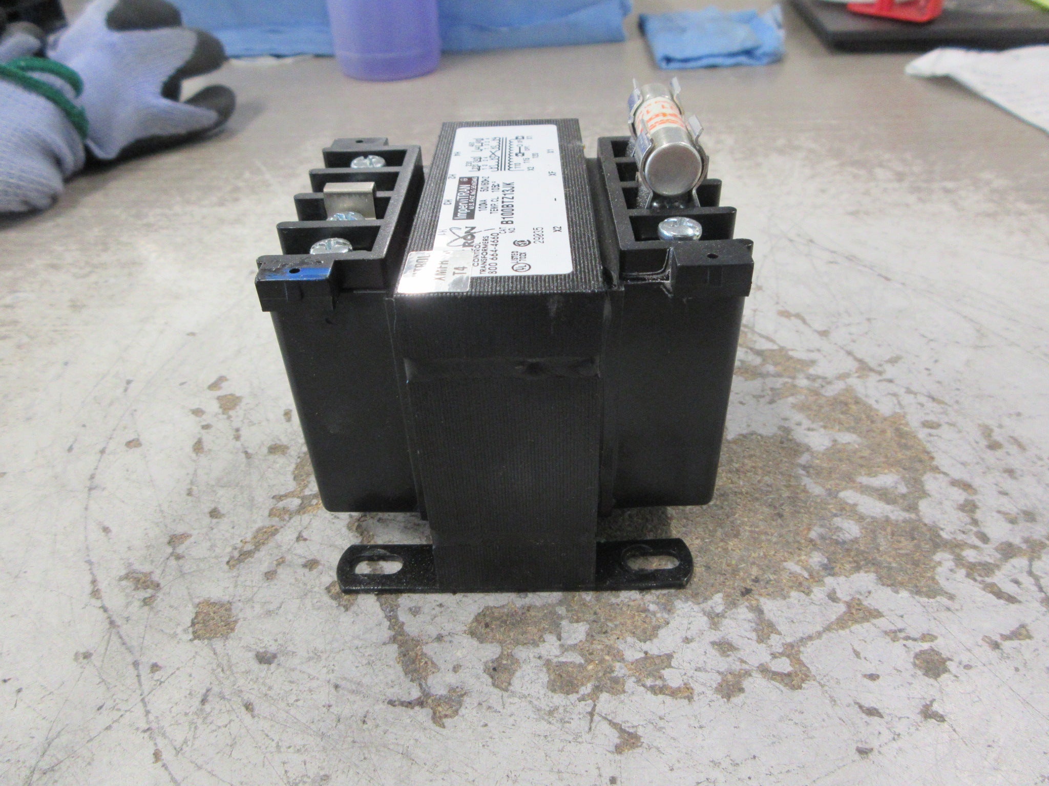 Micron ImperviTRAN Control Transformer B100BTZ13JK 100VA Pri: 240/480V Used