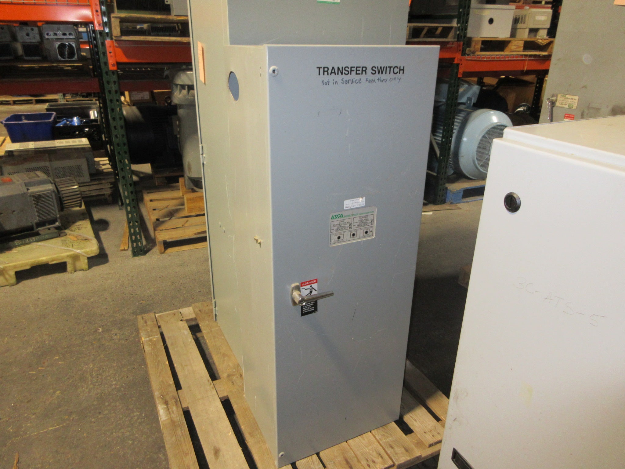 Asco Series 300 Automatic Transfer Switch A300322591C 225A 480V 60Hz 3Ph Used