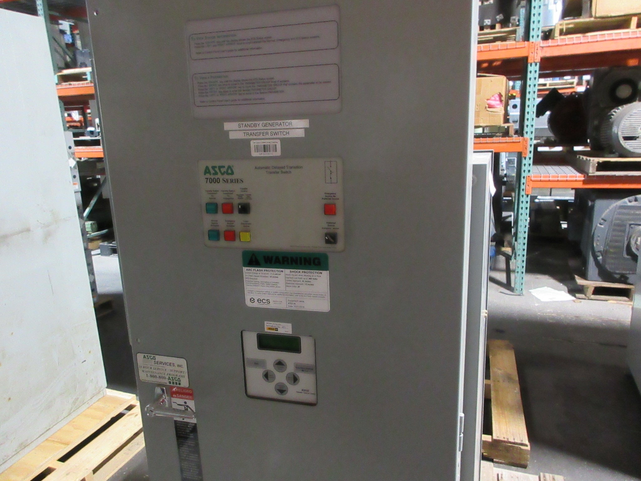 Asco 7000 Series Automatic Transfer Switch w/Bypass E7ADTSA30260N5XC 260A Used