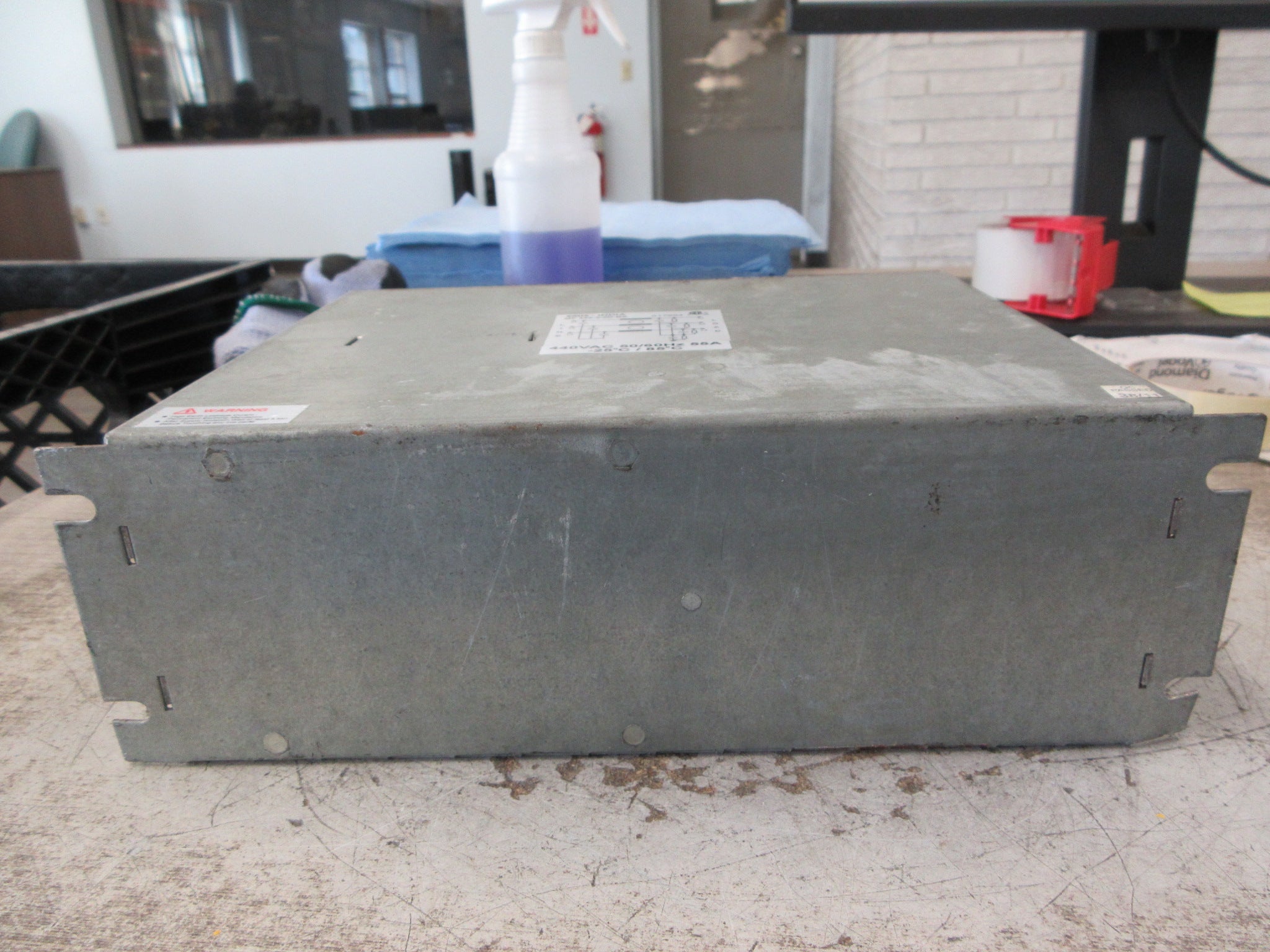 EMIS EMI Filter MF 423-3-2D-BS 440V 50/60Hz 55A *Bent Cover* Used