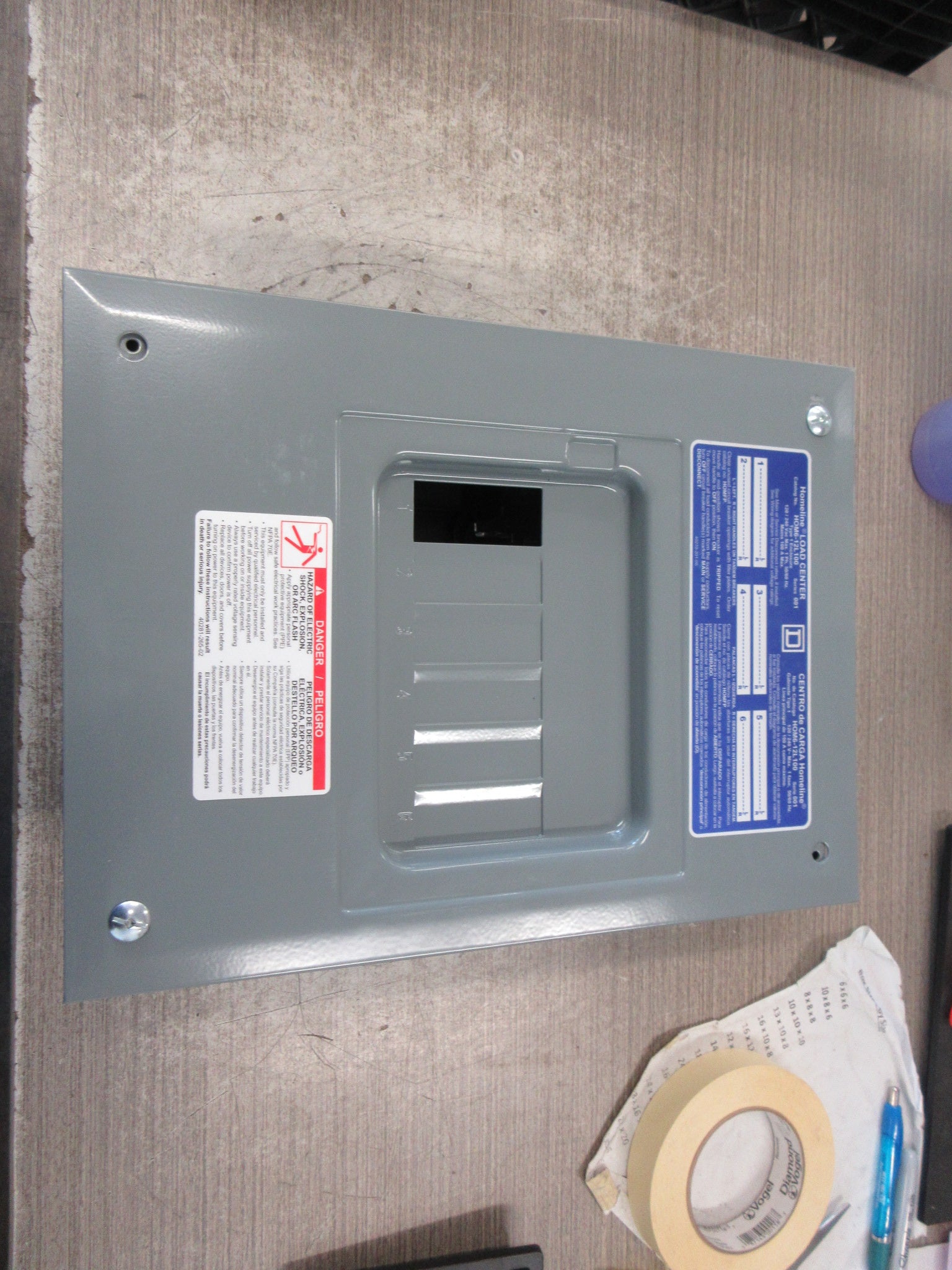 Square D Home Line Indoor Load Center HOM12L100FCP Ser. 001 100A New Surplus