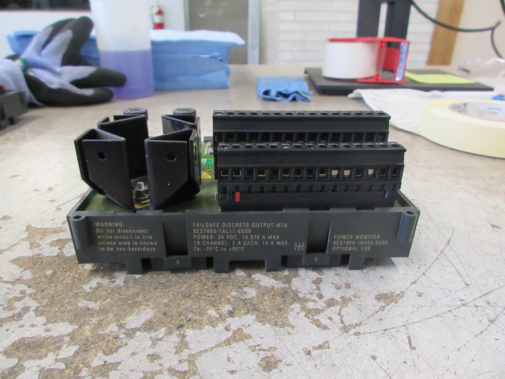 Siemens Failsafe Discrete Output MTA 6ES7650-1AL11-6XX0 10-Ch Used