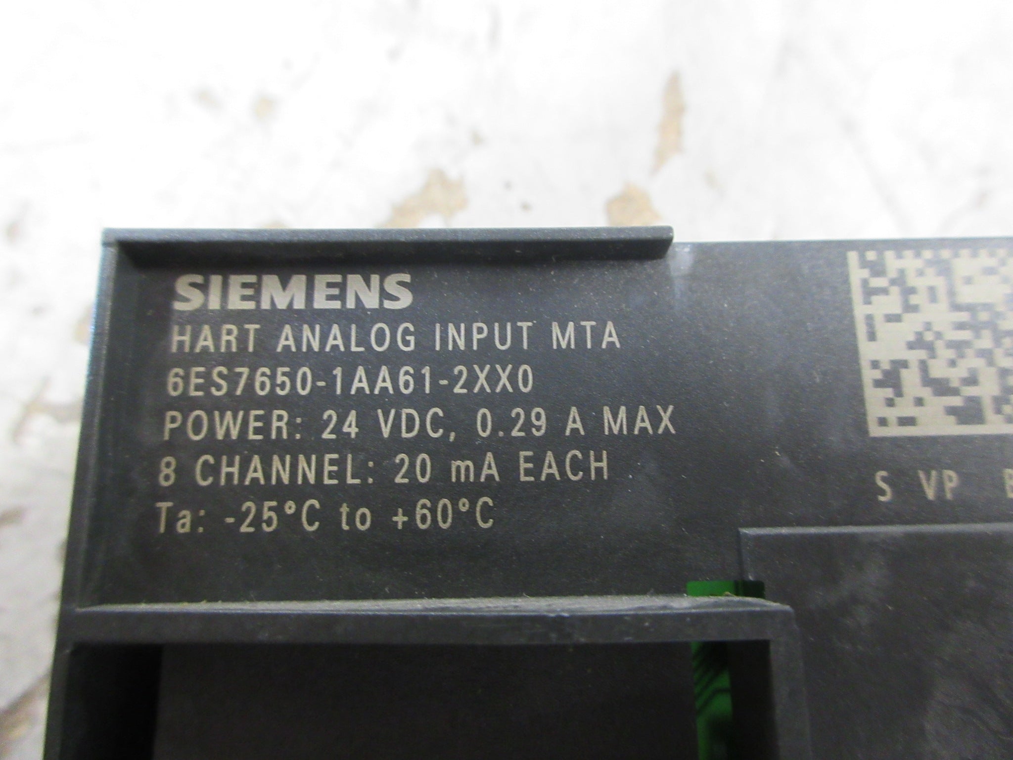 Siemens HART Analog Input MTA 6ES7650-1AA61-2XX0 8-Ch Used